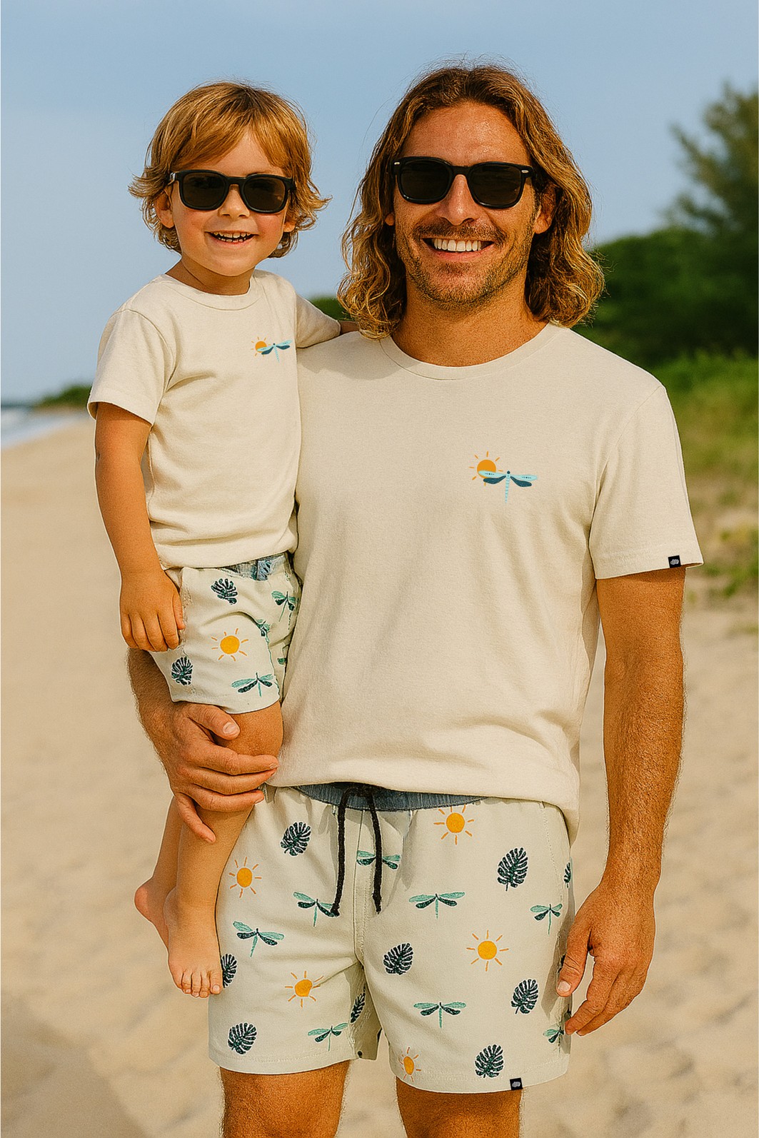 Short Tactel Infantil Cinza Claro Libélulas Short Tactel Infantil Cinza Claro Libélulas