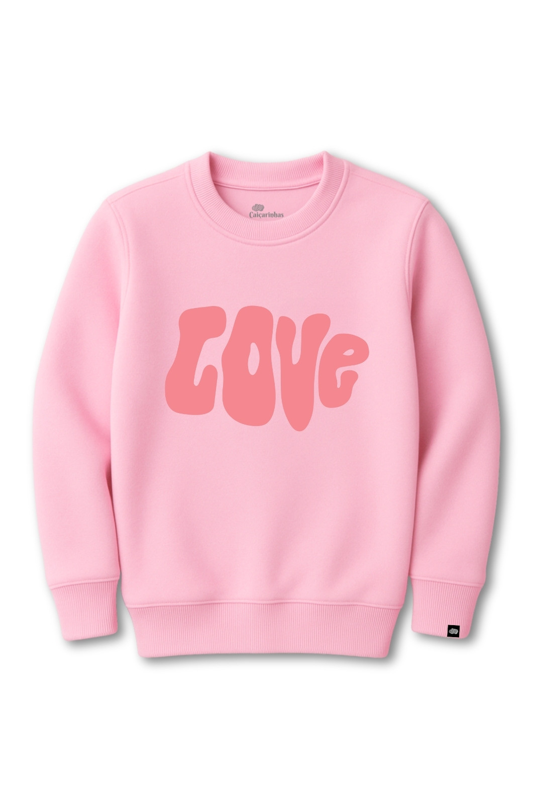 Kit Love Moletom Infantil Confortável Blusão + Calça