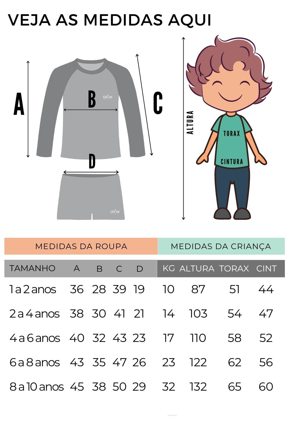 Camisa + Sunga Infantil UV50+ Azul Vida Praiana Camisa + Sunga Infantil UV50+ Azul Vida Praiana