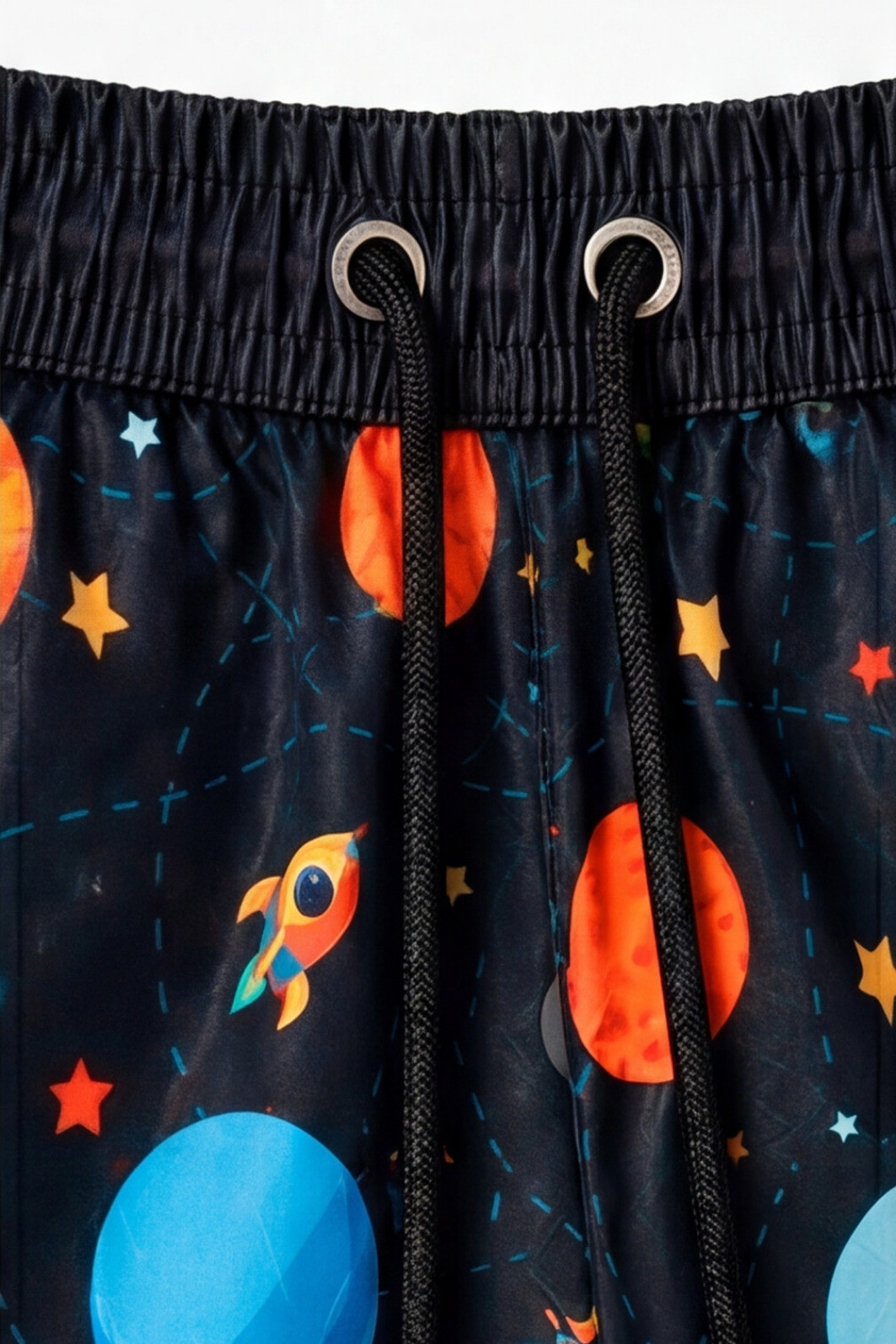 Short Infantil Tactel de banho com ajuste na cintura e proteção UV 50+ Preto Universo Short Infantil Tactel de banho com ajuste na cintura e proteção UV 50+ Preto Universo