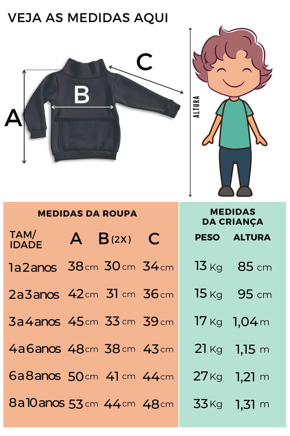 Suéter Infantil Com Zíper E Gola Alta - Meninos 5-14 Anos - Conforto E Estilo Para O Frio