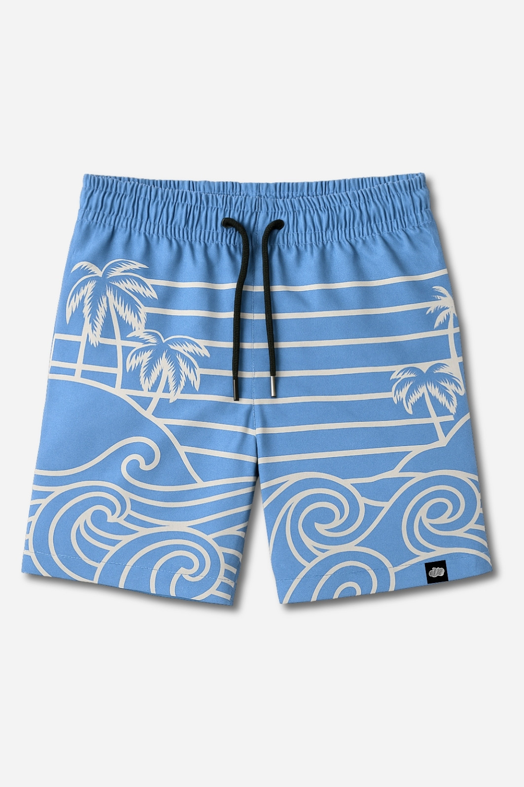 Short Infantil Tactel com ajuste na cintura e proteção UV 50+ Azul Beach On Short Infantil Tactel com ajuste na cintura e proteção UV 50+ Azul Beach On