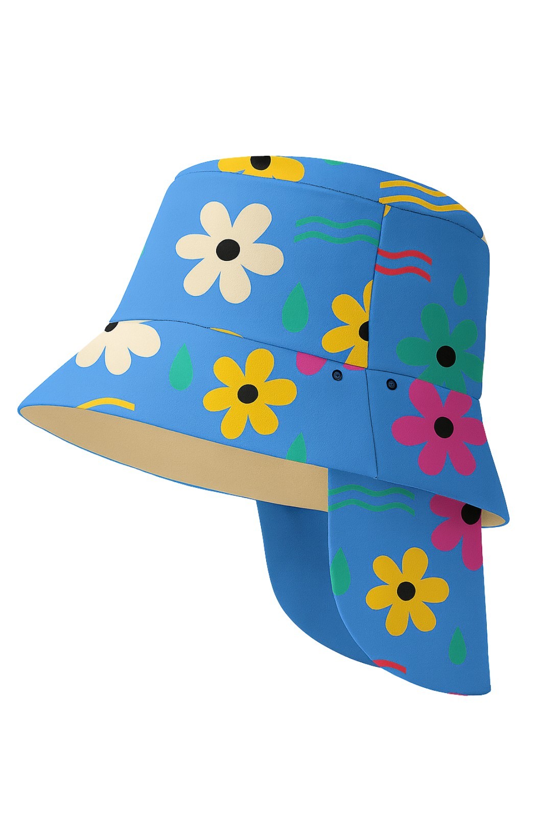 Chapéu infantil Proteção Solar UV 50+ Dupla Face Ajustável Azul Dona Flor Chapéu infantil Proteção Solar UV 50+ Dupla Face Ajustável Azul Dona Flor