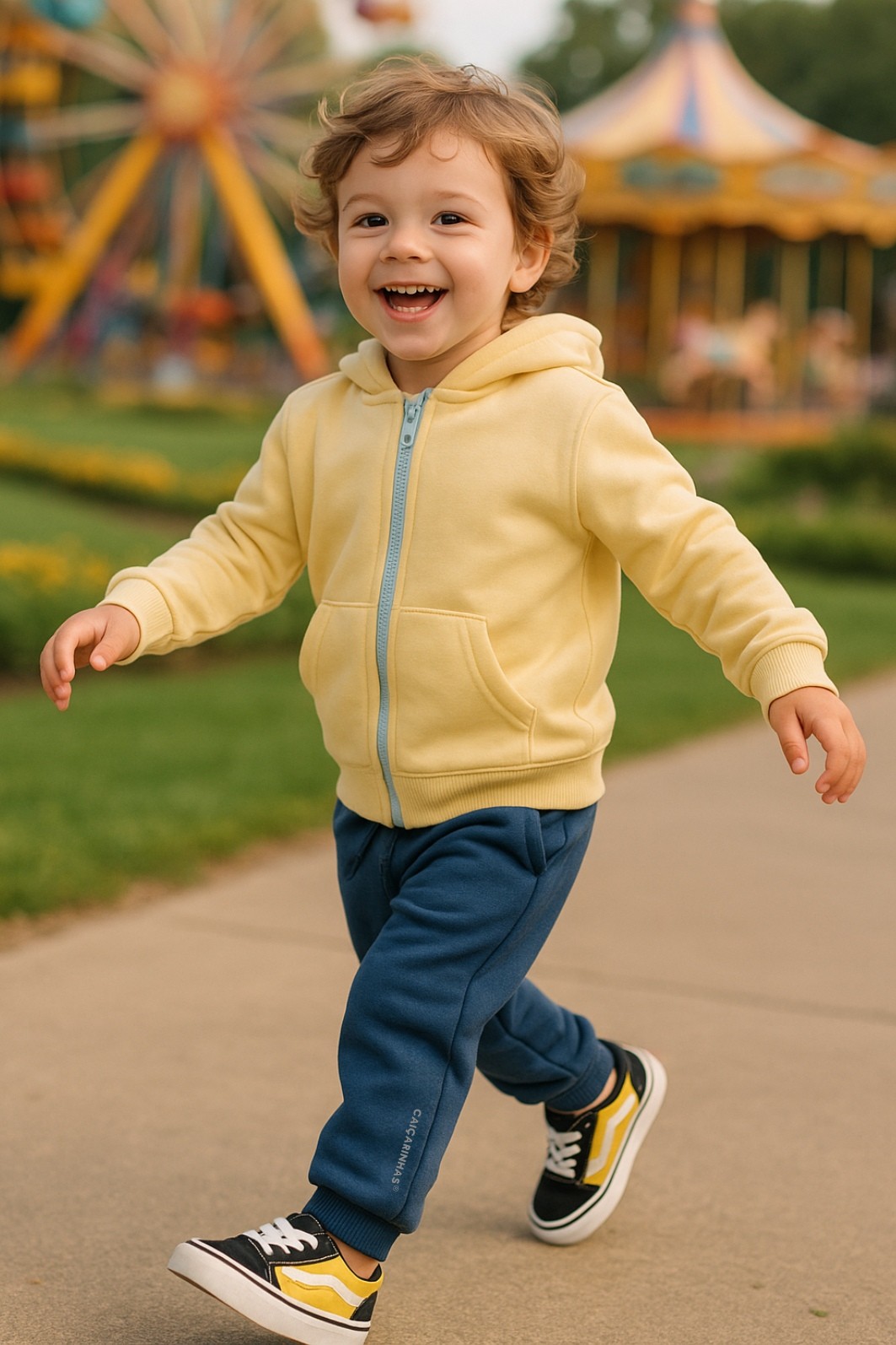 Kit Confort Funny Casaco + Calça moletom encorpado