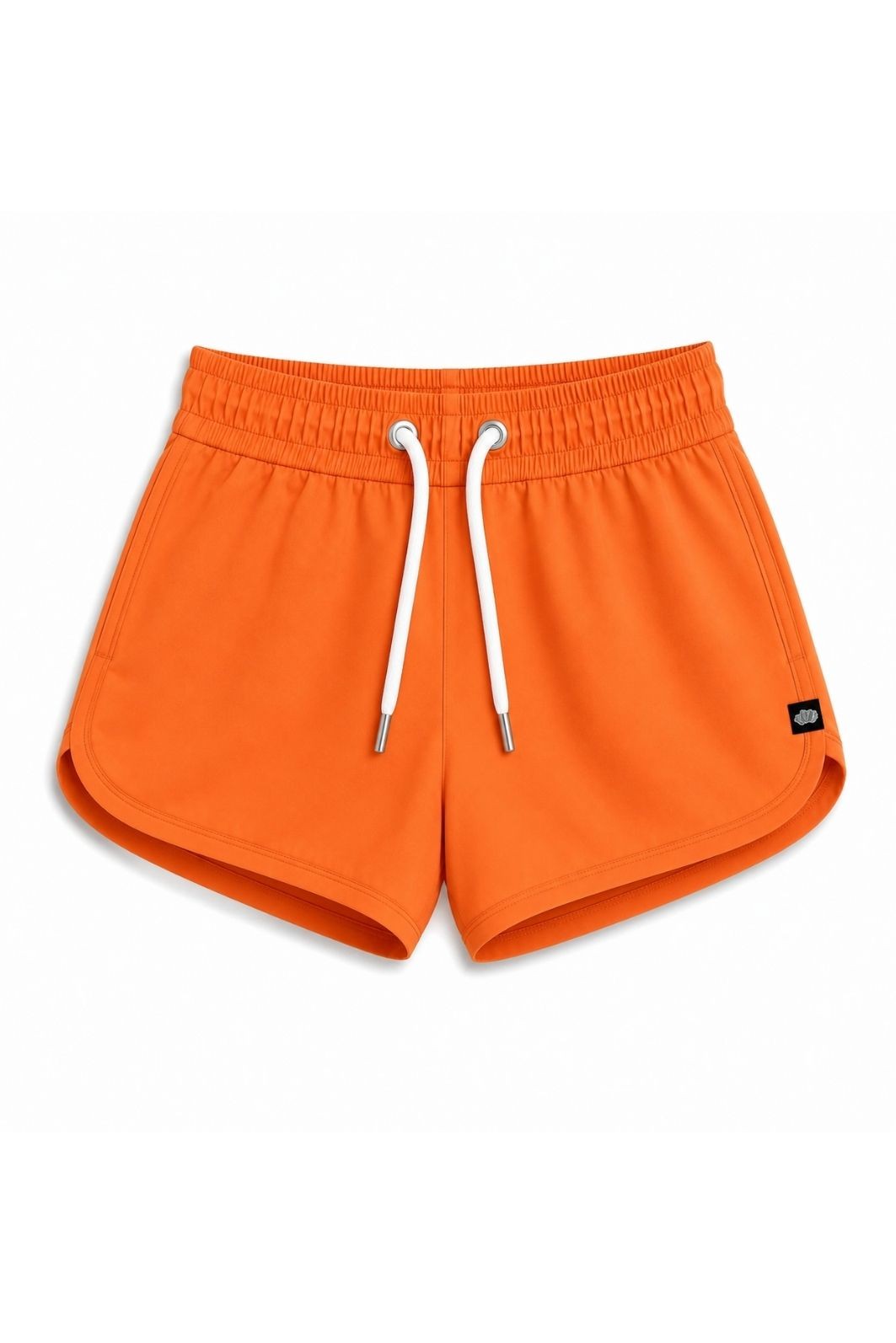 Short Infantil Tactel curto de banho com ajuste na cintura e Proteção UV 50+ Laranja