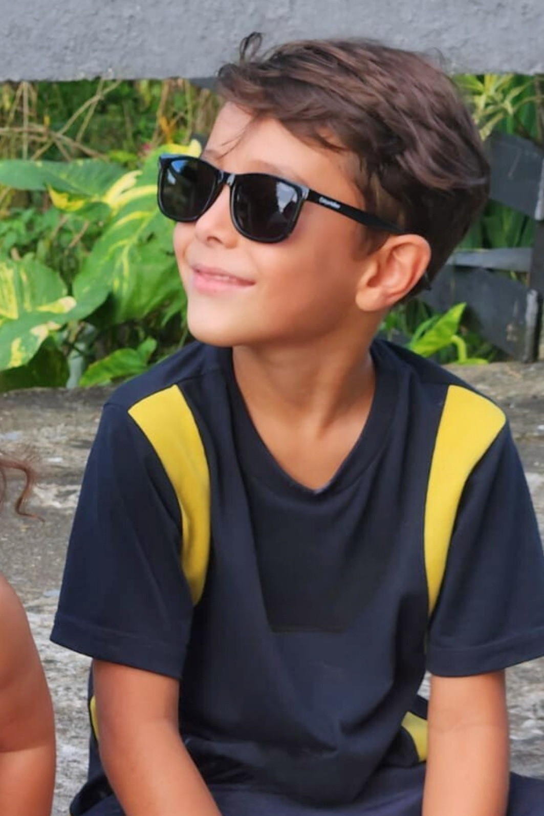 Óculos Infantil 0 a 6 anos Flexível com Proteção UV400 Preto Arpoador