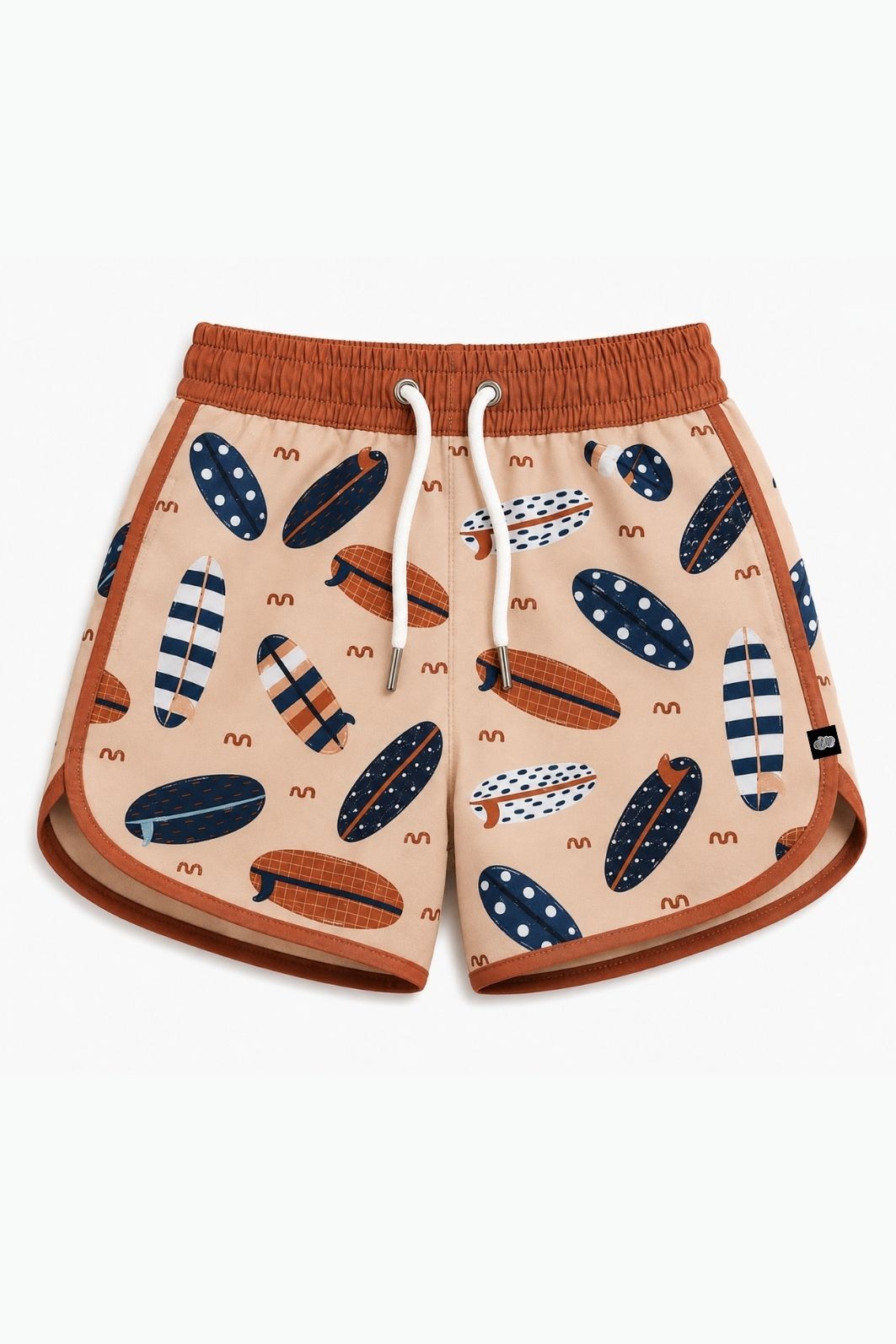 Short Infantil Tactel curto de banho com ajuste na cintura e Proteção UV 50+ Branco Pranchas Short Infantil Tactel curto de banho com ajuste na cintura e Proteção UV 50+ Branco Pranchas