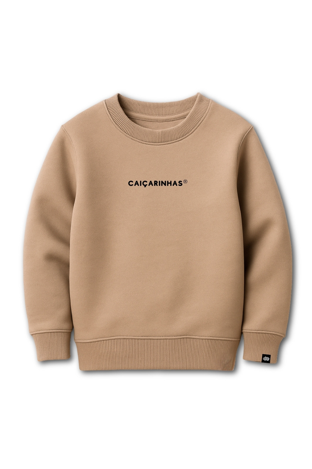 Kit Caiçarinhas® Moletom Confortável Infantil Blusão + Calça Cor Camelo Kit Caiçarinhas® Moletom Confortável Infantil Blusão + Calça Cor Camelo