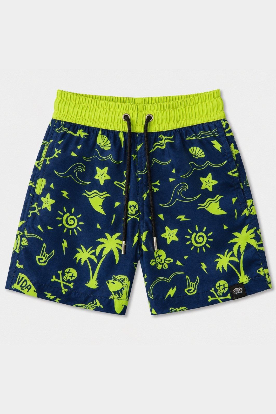 Short Infantil Tactel de banho com ajuste na cintura e proteção UV 50+ Azul Praia e Sol Short Infantil Tactel de banho com ajuste na cintura e proteção UV 50+ Azul Praia e Sol