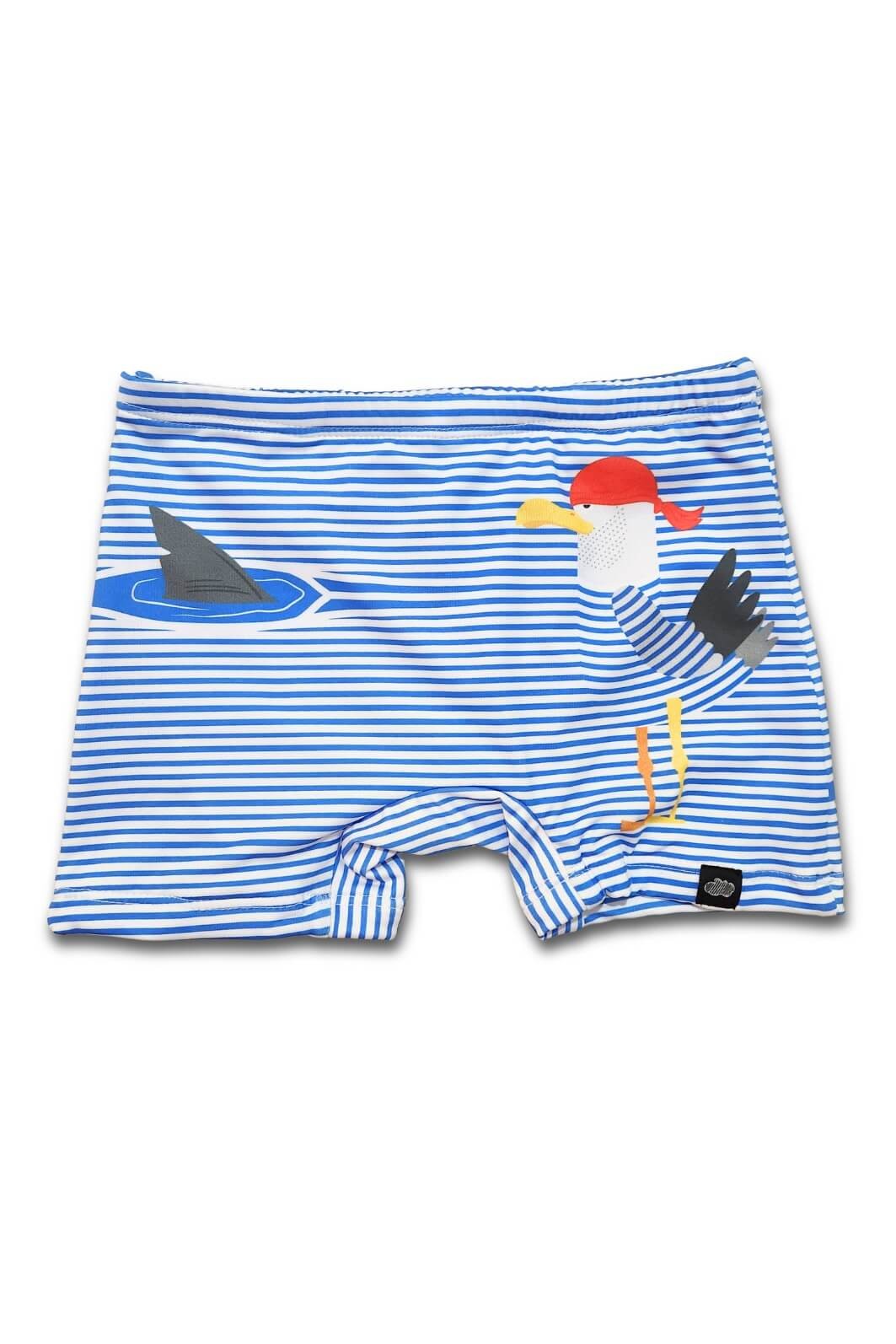 Sunga UV Praia Piscina UV 50+ Menino Confortável Gaivota Danger Sunga UV Praia Piscina UV 50+ Menino Confortável Gaivota Danger
