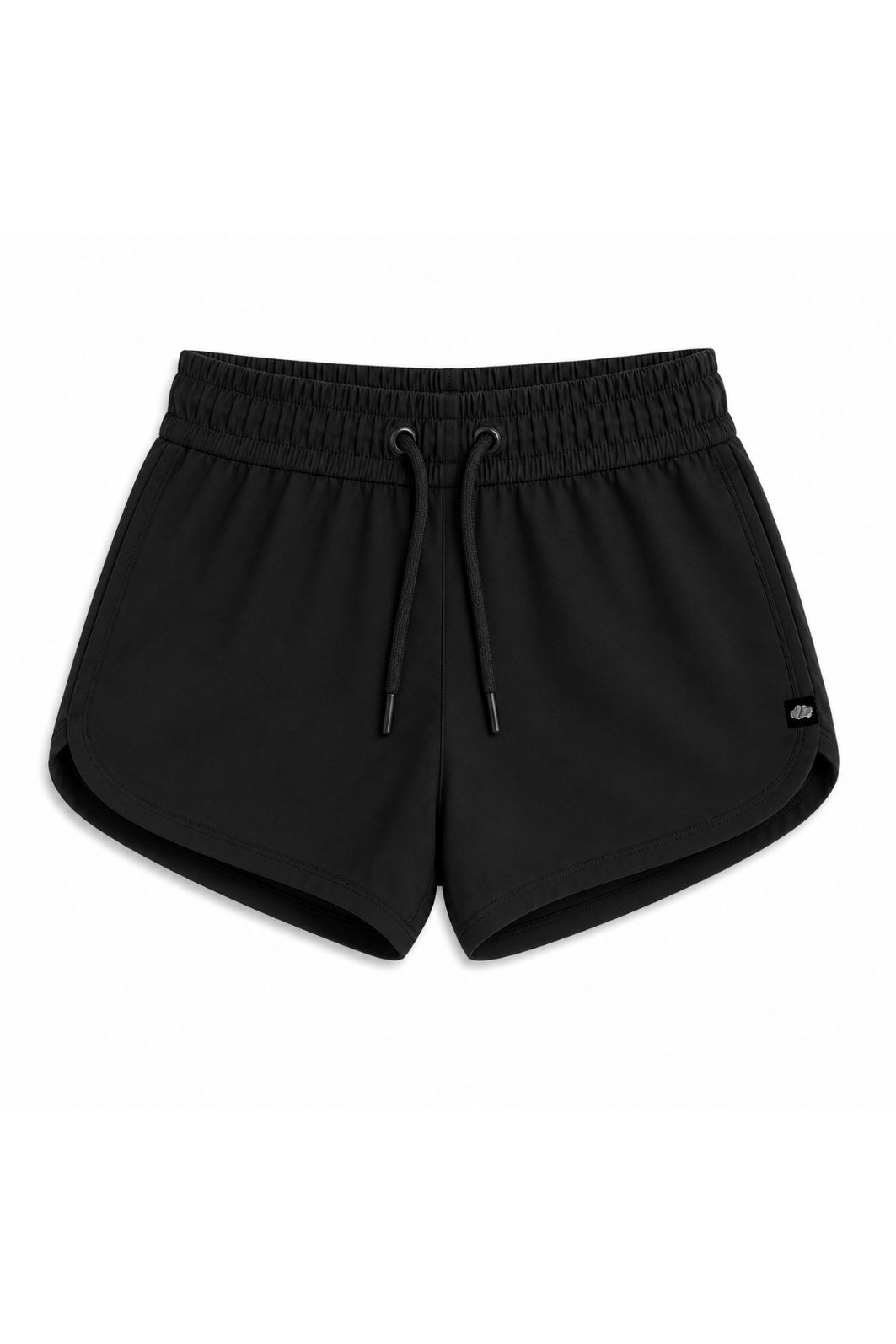Short Infantil Tactel curto de banho com ajuste na cintura e Proteção UV 50+ Preto