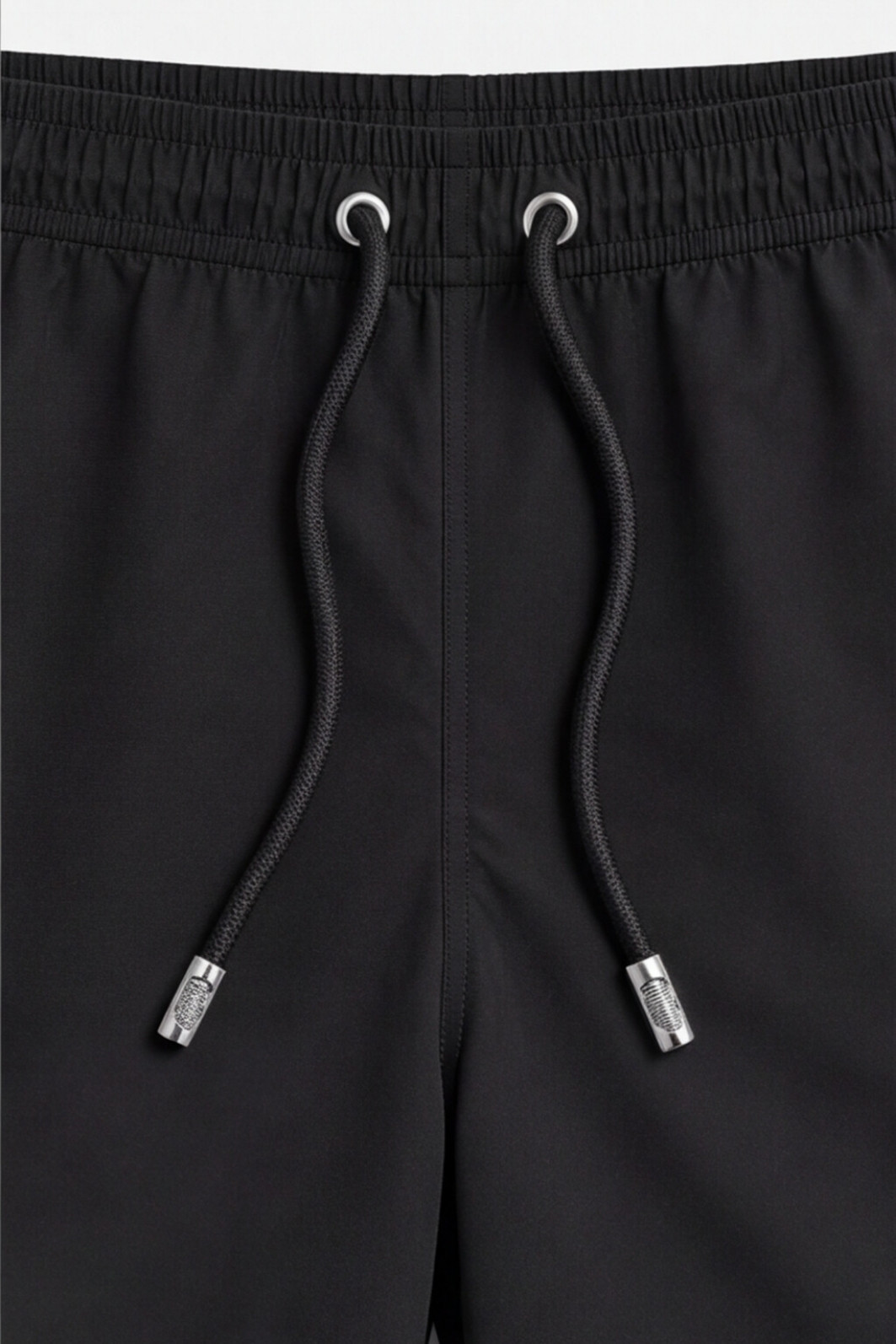 Short Infantil Tactel com ajuste na cintura UV 50+ Preto Liso