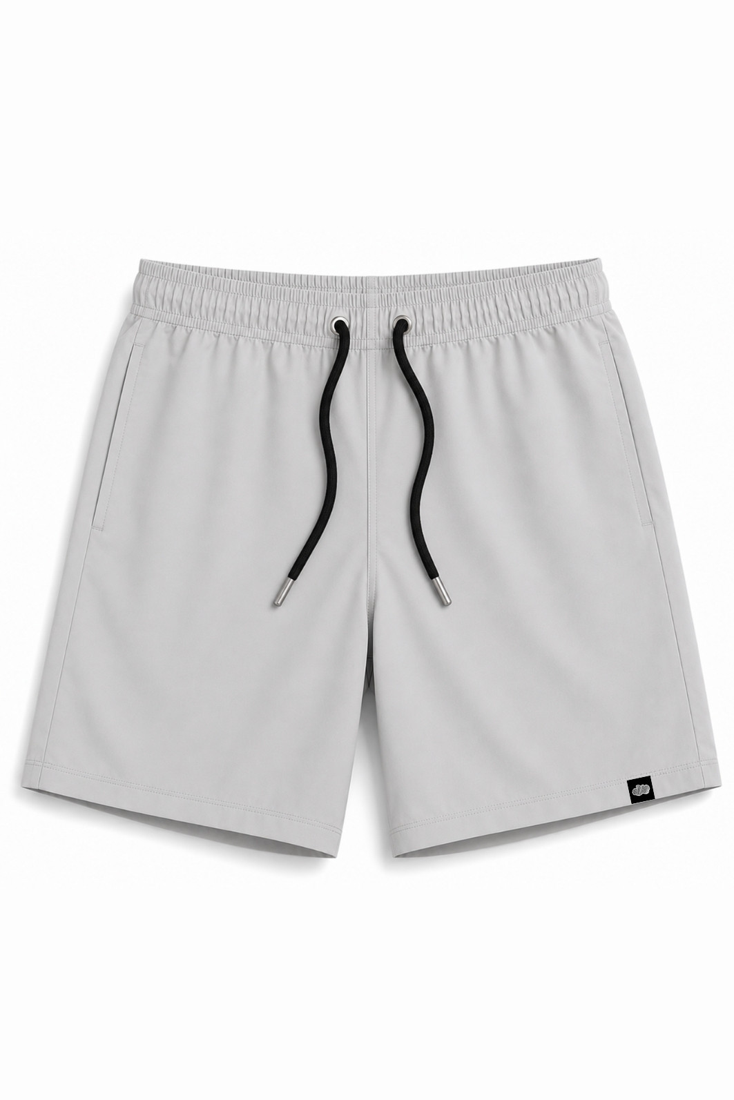 Short Infantil Tactel com ajuste na cintura UV 50+ Cinza Claro