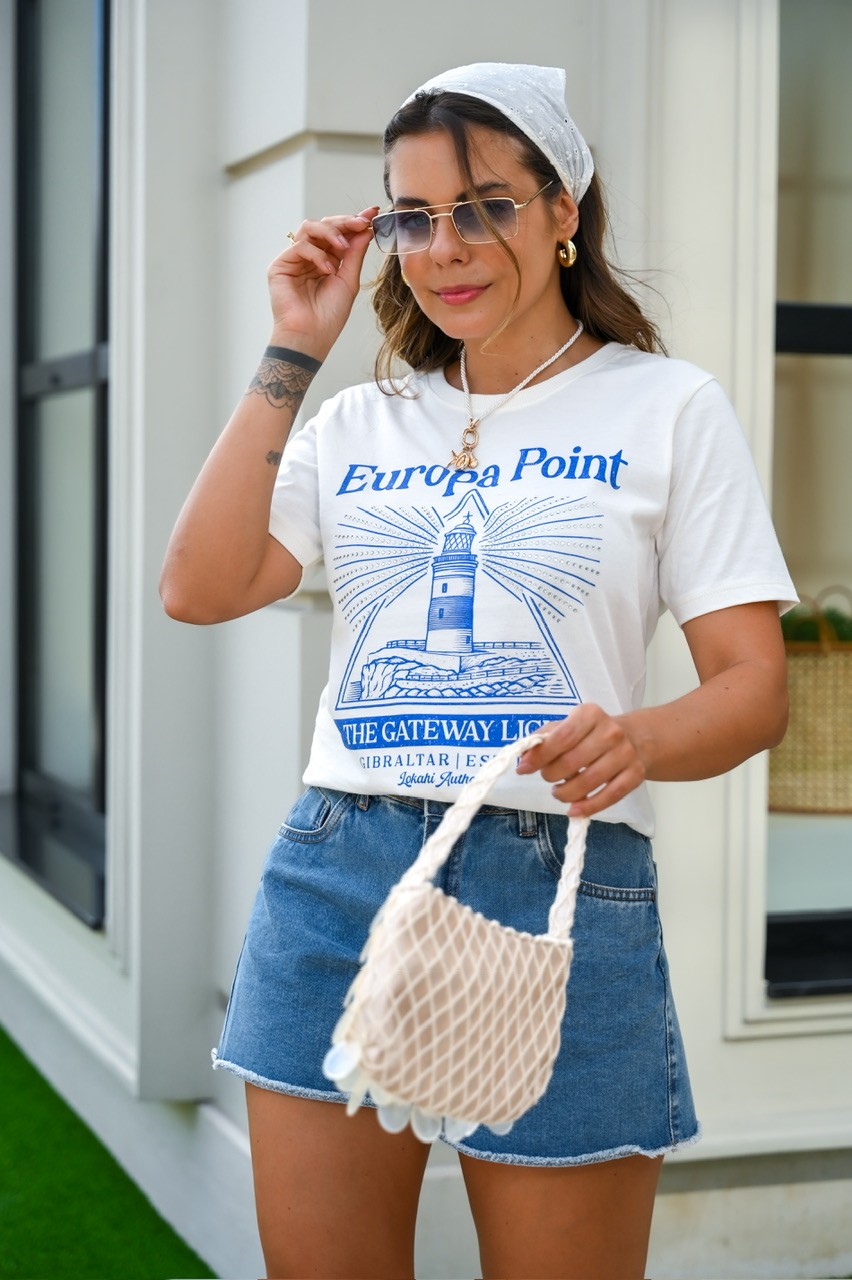 T-SHIRT EUROPA POINT - OFF WHITE T-SHIRT EUROPA POINT - OFF WHITE