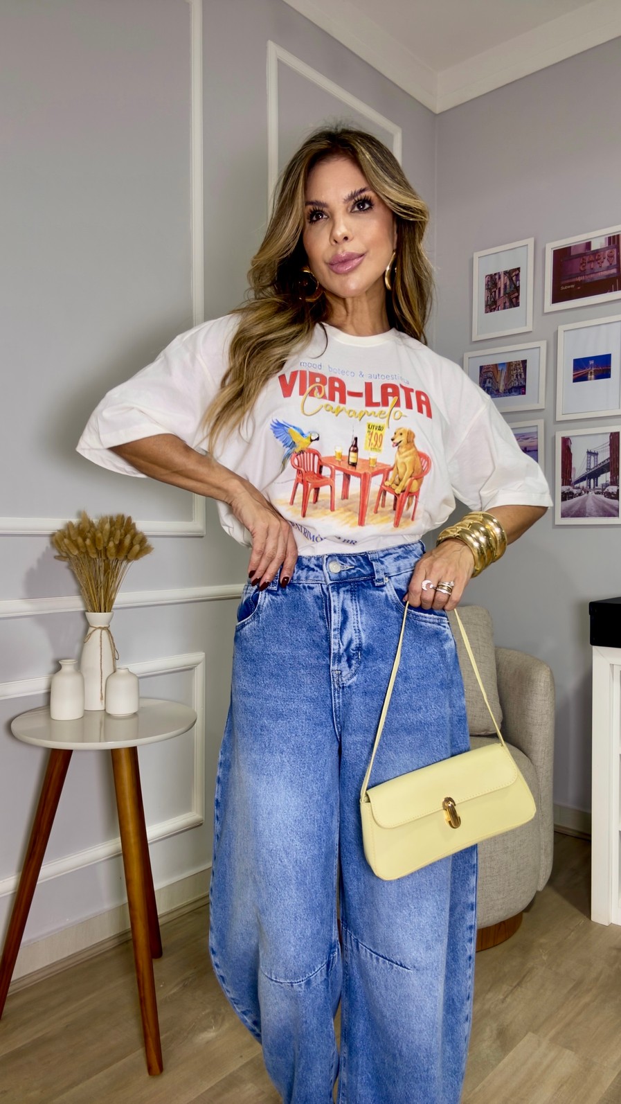 T-SHIRT OVERSIZED MOOD BOTECO - OFF-WHITE T-SHIRT OVERSIZED MOOD BOTECO - OFF-WHITE