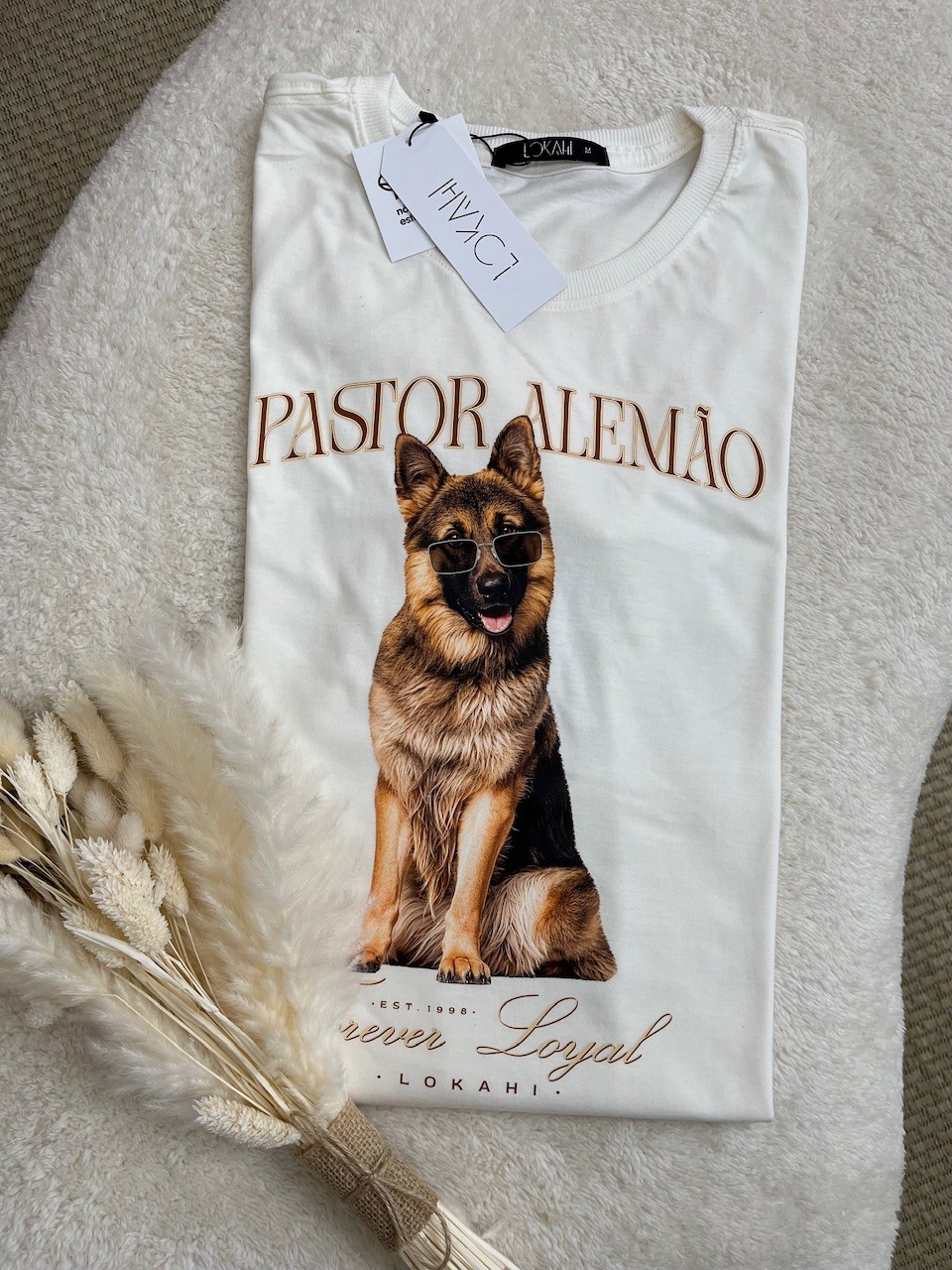 T-SHIRT PASTOR ALEMÃO - OFF WHITE