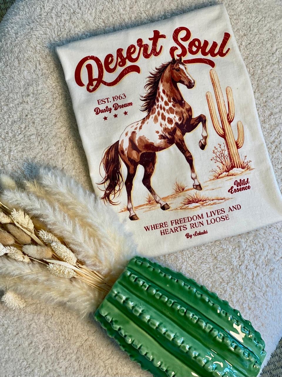 T- SHIRT DESERT SOUL - MANTEIGA T- SHIRT DESERT SOUL - MANTEIGA