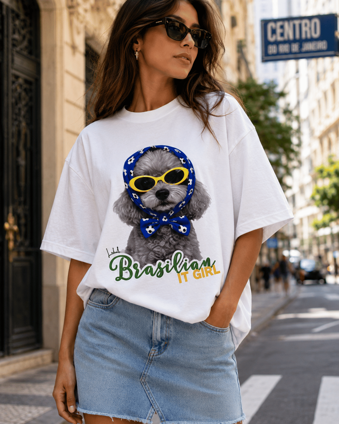 T-SHIRT OVERSIZED BRASILIAN - OFF WHITE T-SHIRT OVERSIZED BRASILIAN - OFF WHITE