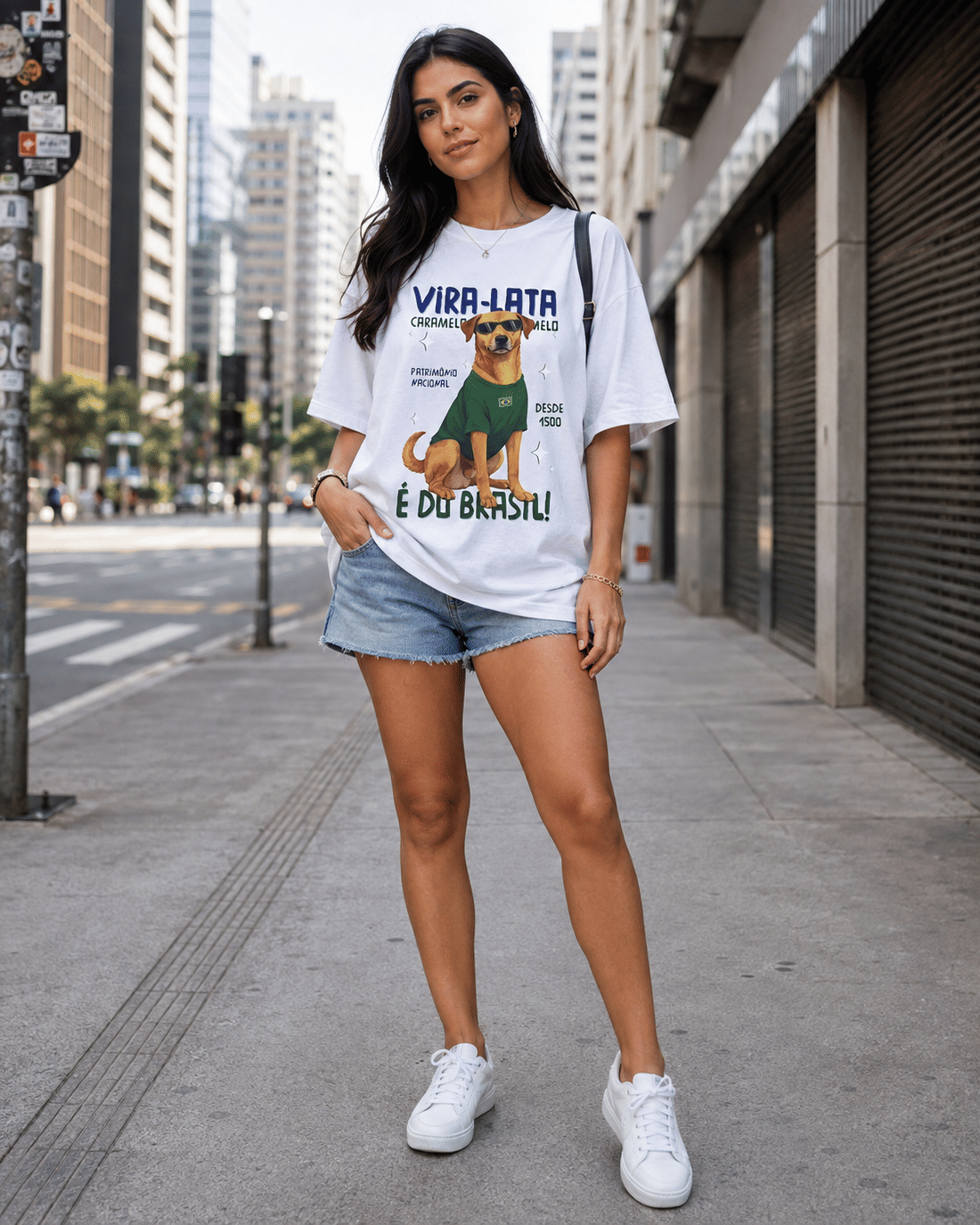 T-SHIRT OVERSIZED É DO BRASIL - OFF WHITE