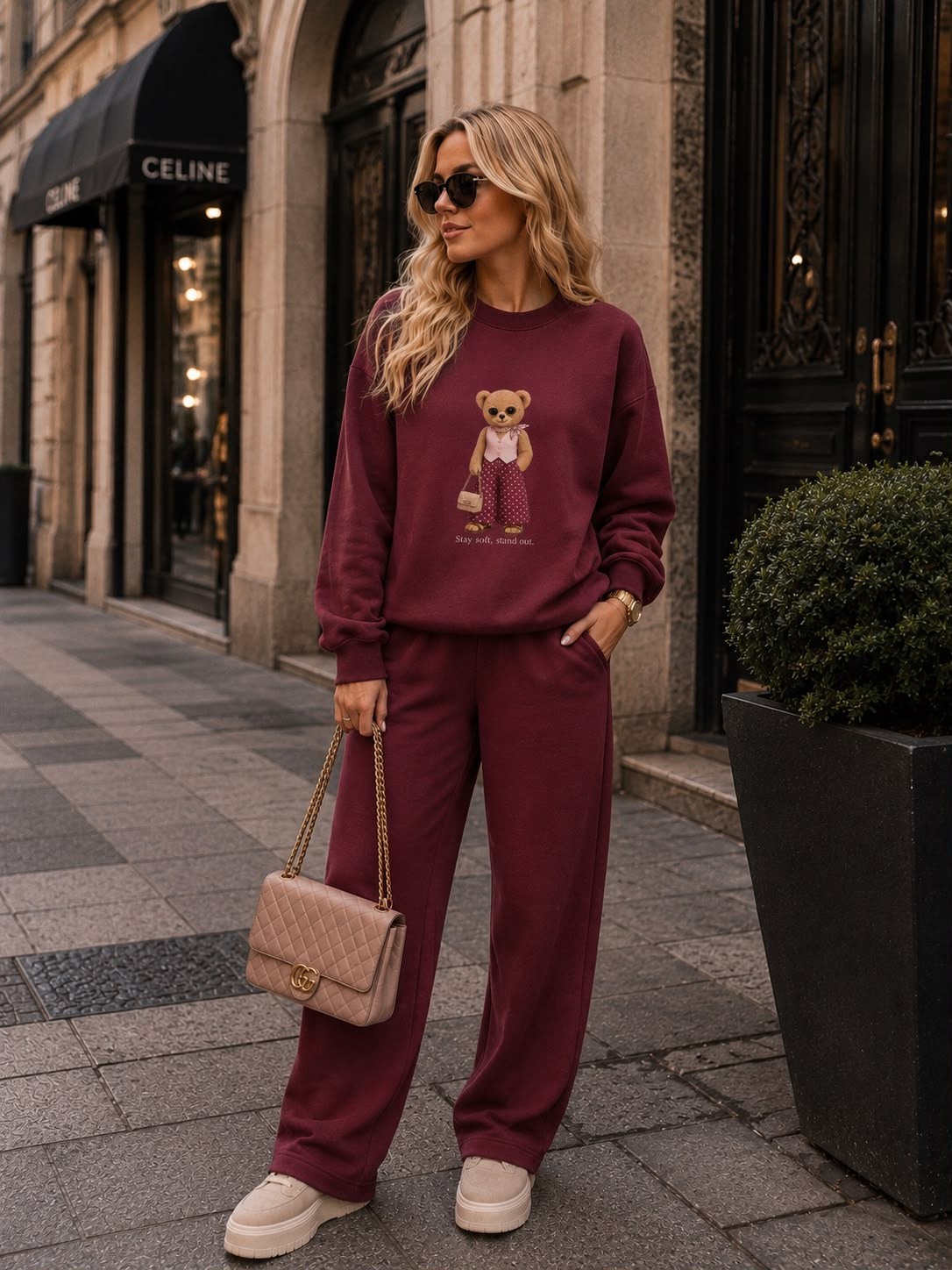 CONJUNTO MOLETOM STAY SOFT - BORDÔ CONJUNTO MOLETOM STAY SOFT - BORDÔ