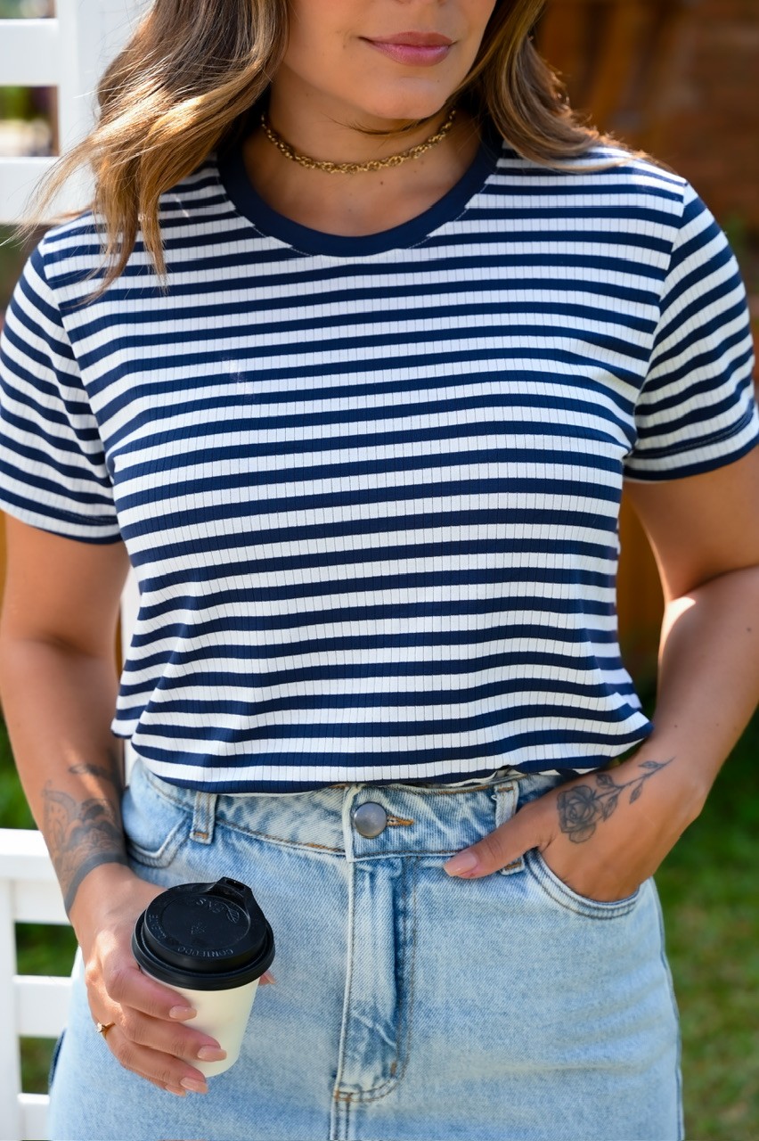 BLUSA LISTRADA (MENEGOTTI) BLUSA LISTRADA (MENEGOTTI)