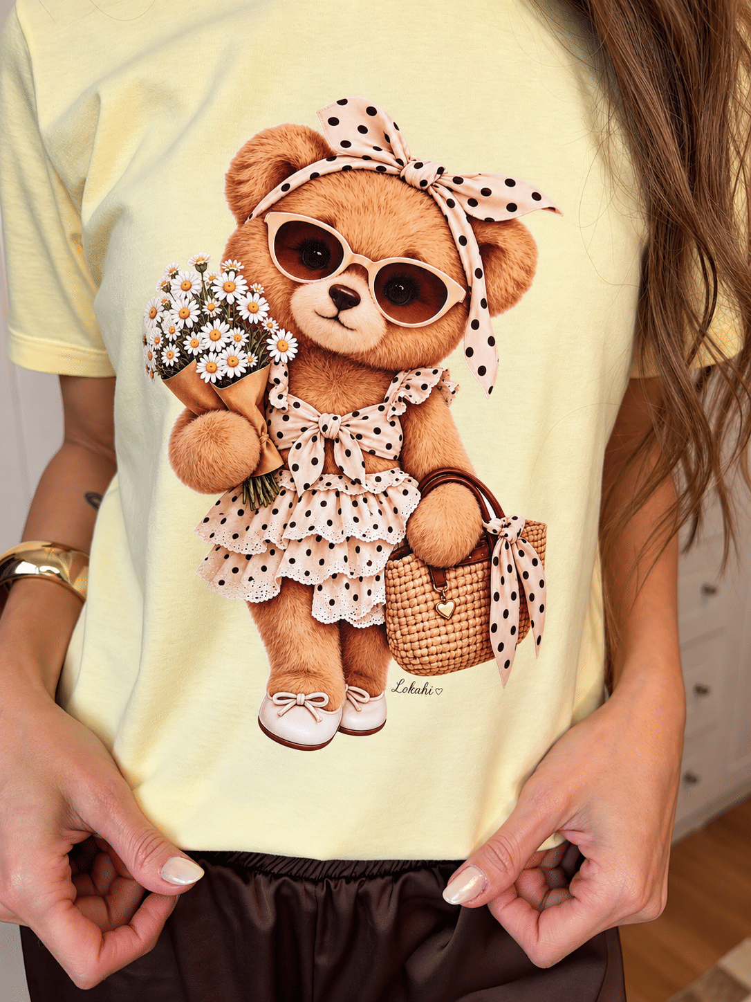 T-SHIRT ESTONADA MISS DAISY - AMARELO MANTEIGA T-SHIRT ESTONADA MISS DAISY - AMARELO MANTEIGA