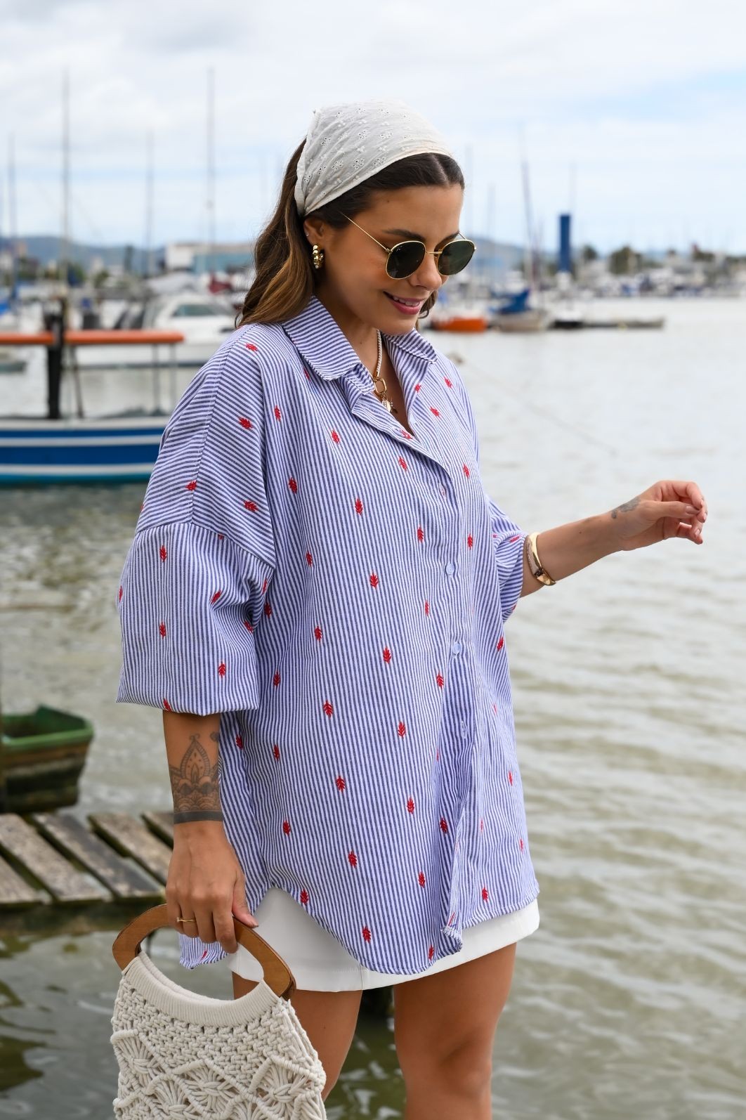 CAMISA OVERSIZED NAVY