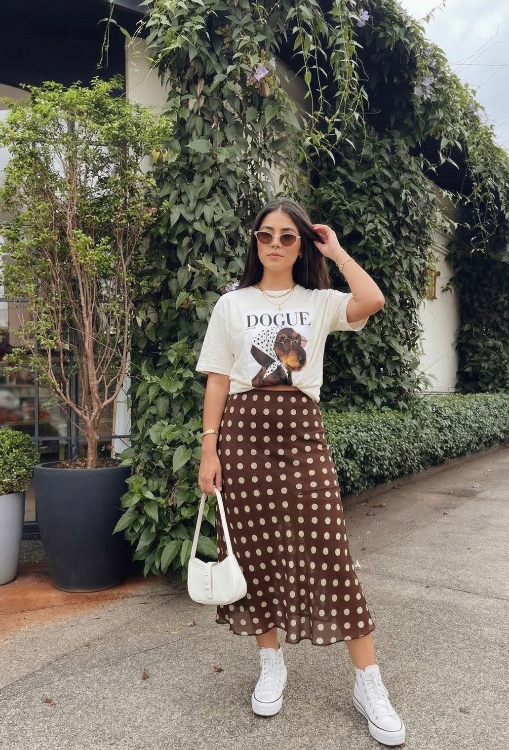 T-SHIRT OVERSIZED DOGUE - OFF WHITE