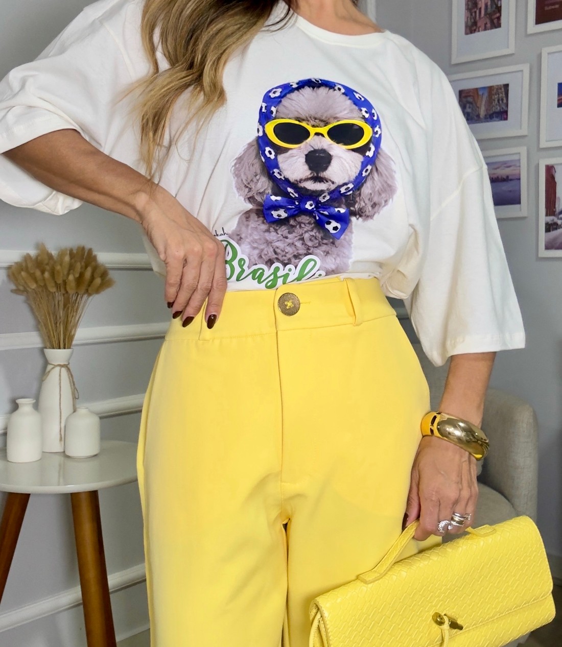 T-SHIRT OVERSIZED BRASILIAN - OFF WHITE T-SHIRT OVERSIZED BRASILIAN - OFF WHITE
