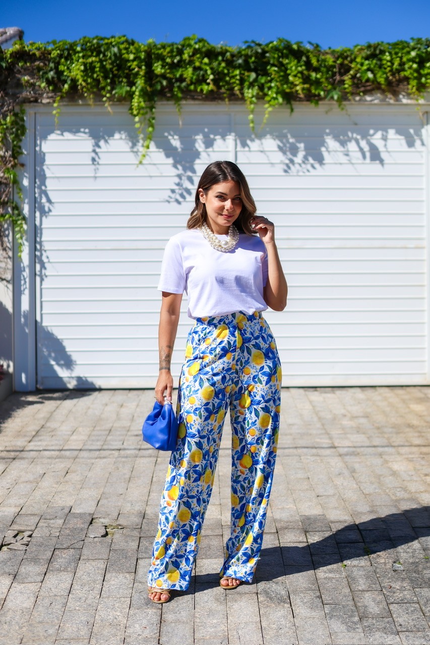 CALÇA WIDE LEG - LEMONS CALÇA WIDE LEG - LEMONS