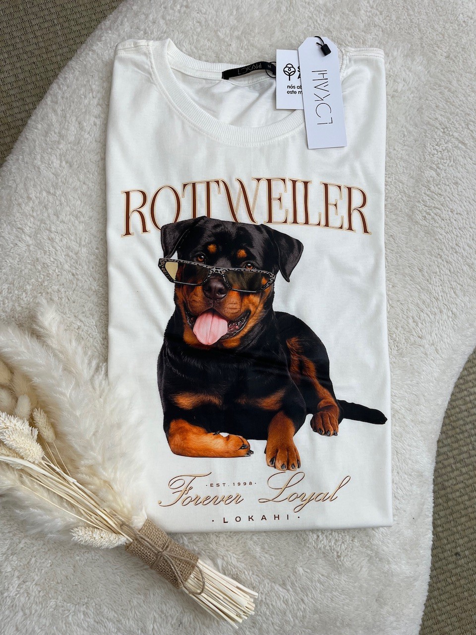 T-SHIRT ROTWEILER - OFF WHITE T-SHIRT ROTWEILER - OFF WHITE