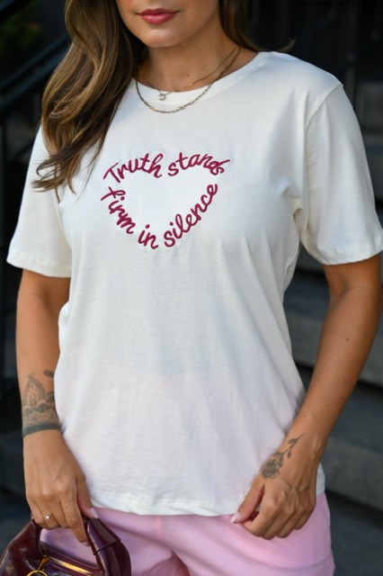 T-SHIRT SILENCE - OFF WHITE T-SHIRT SILENCE - OFF WHITE