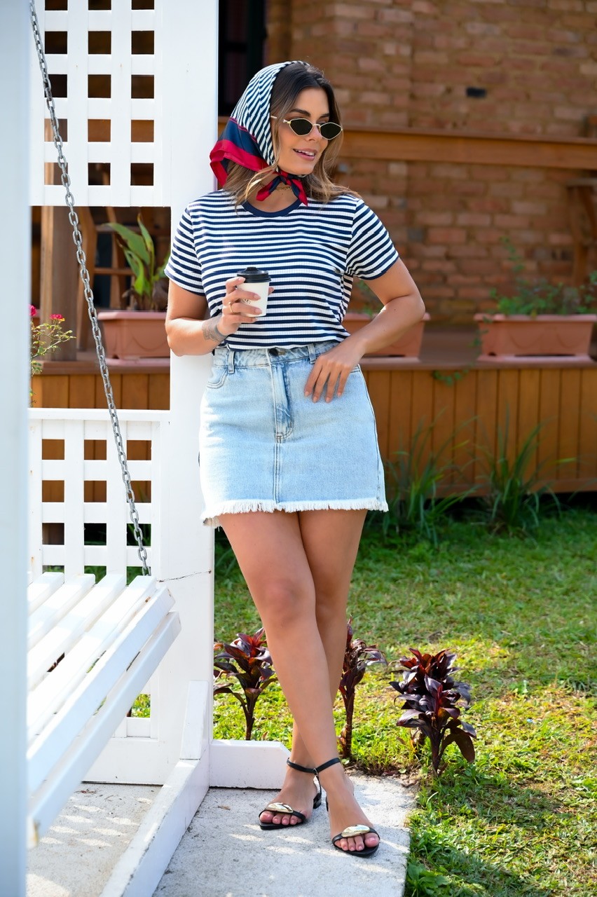 BLUSA LISTRADA (MENEGOTTI) BLUSA LISTRADA (MENEGOTTI)