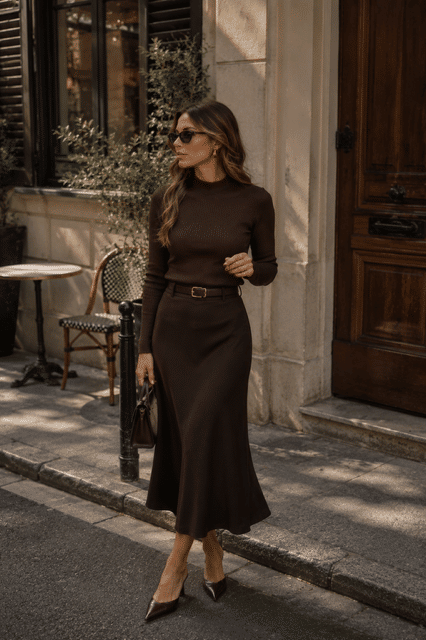 BLUSA CANELADA ML - CAFÉ BLUSA CANELADA ML - CAFÉ
