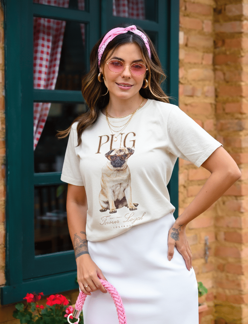 T-SHIRT PUG - OFF WHITE T-SHIRT PUG - OFF WHITE