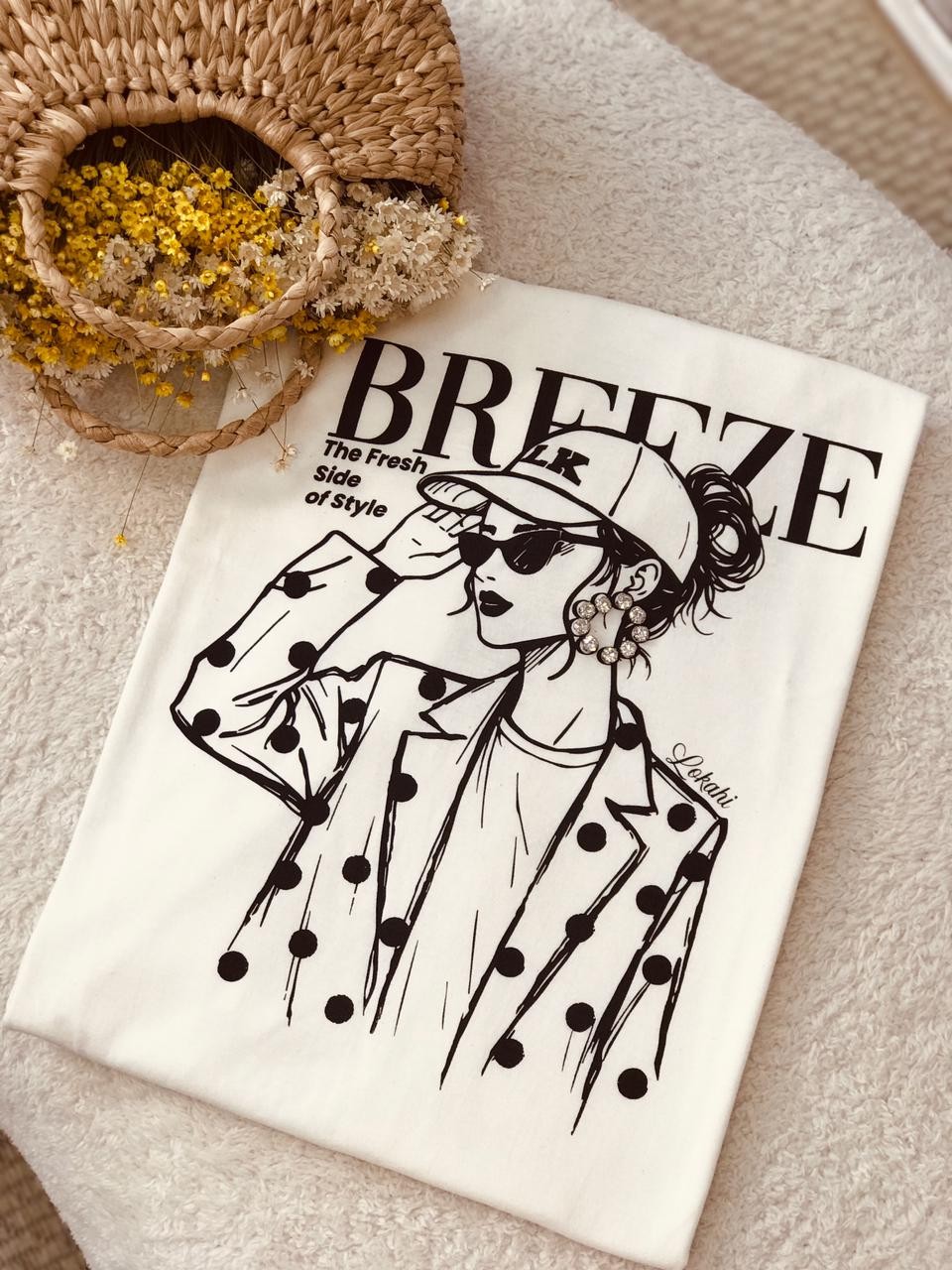 T-SHIRT OVERSIZED BREEZE- OFF WHITE