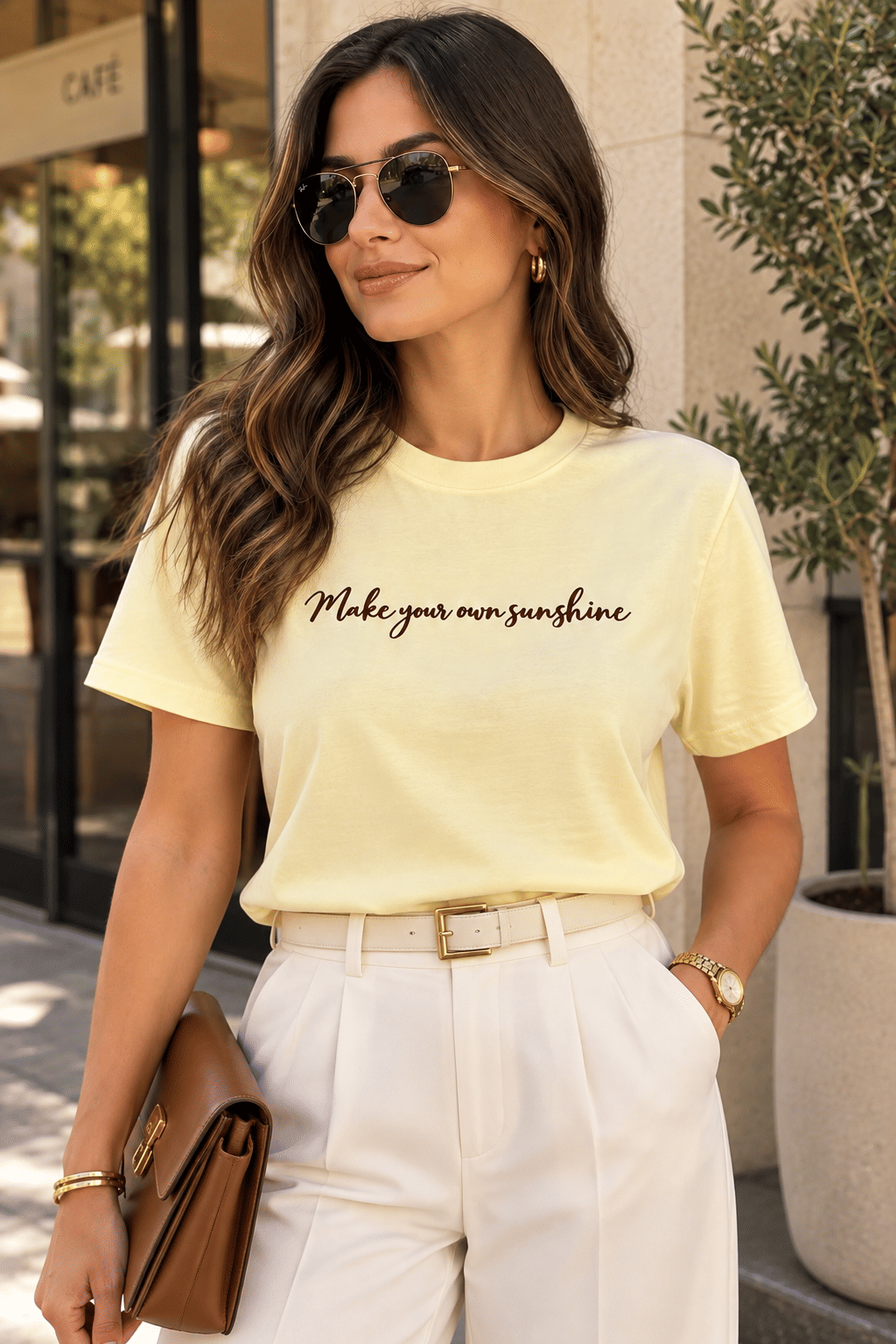 T-SHIRT ESTONADA SUNSHINE - MANTEIGA T-SHIRT ESTONADA SUNSHINE - MANTEIGA
