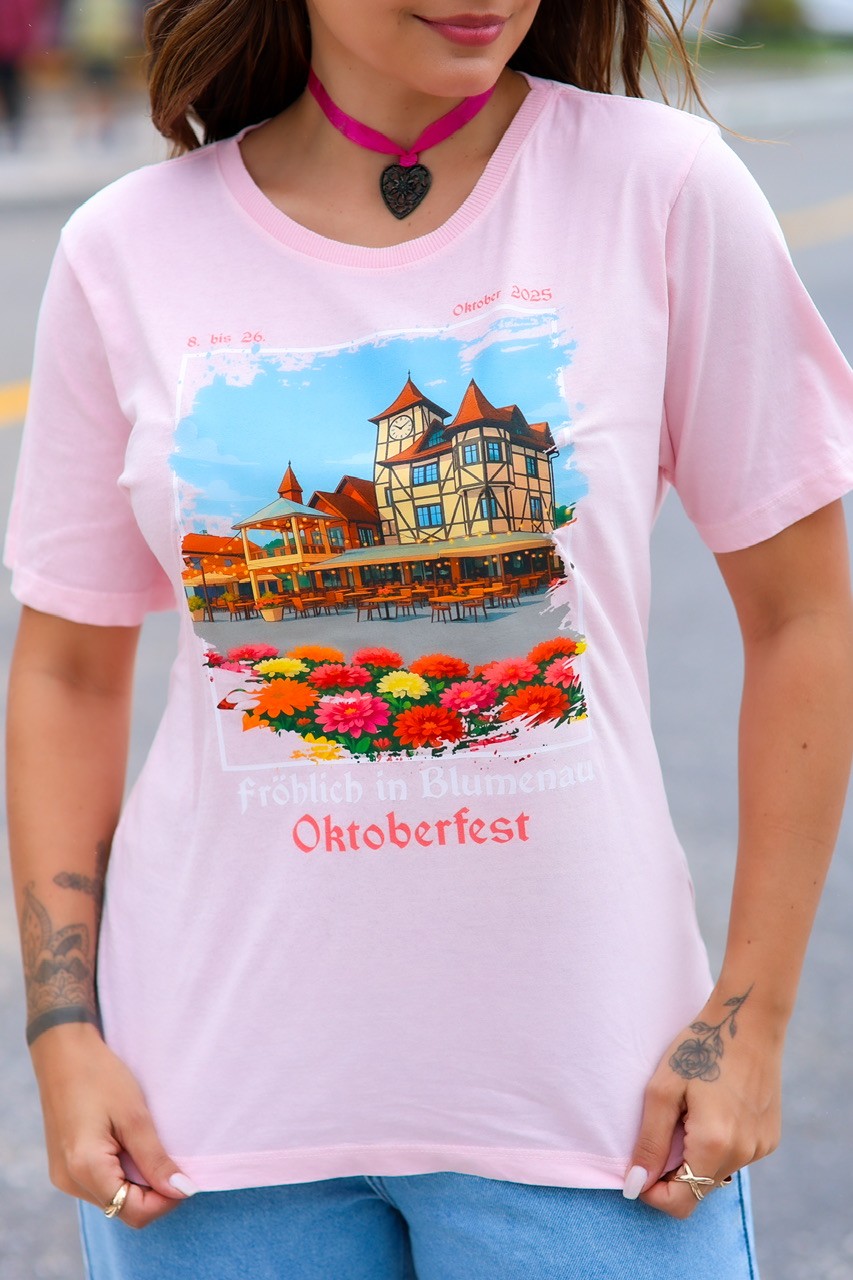 T-SHIRT ESTONADA FROHLICH - ROSA T-SHIRT ESTONADA FROHLICH - ROSA