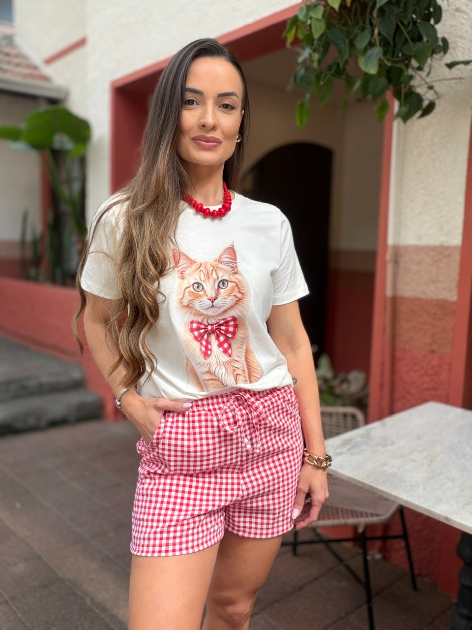 T-SHIRT BELLA CAT - OFF WHITE T-SHIRT BELLA CAT - OFF WHITE