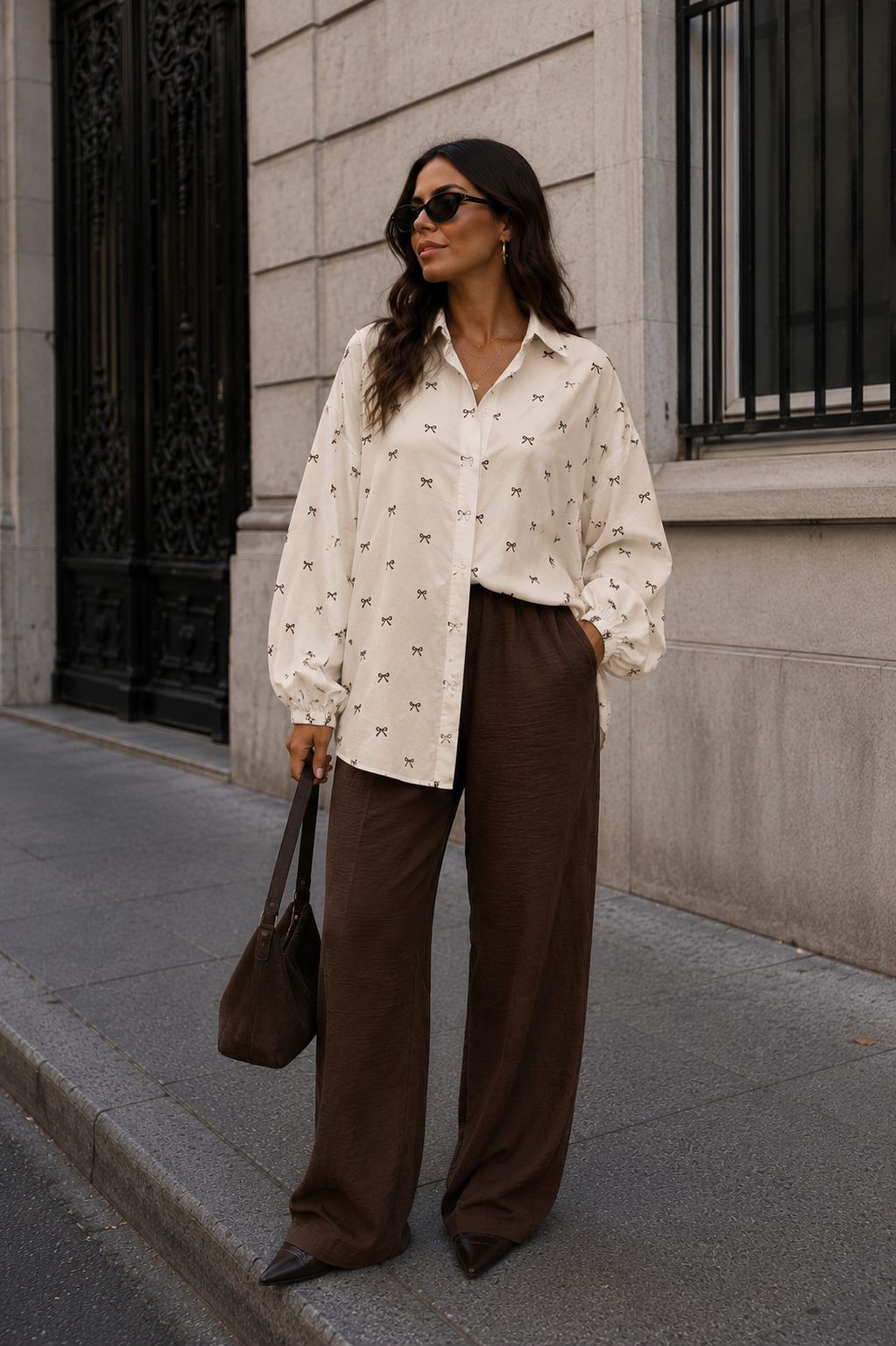 CAMISA OVERSIZED LAÇO - BAUNILHA