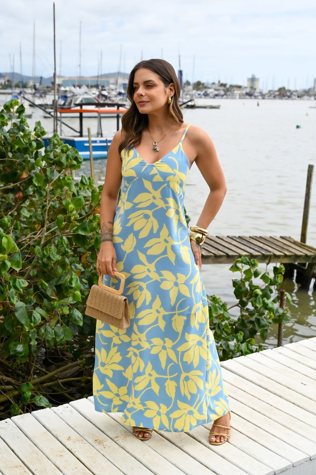 VESTIDO LONGO - FLORAL VESTIDO LONGO - FLORAL