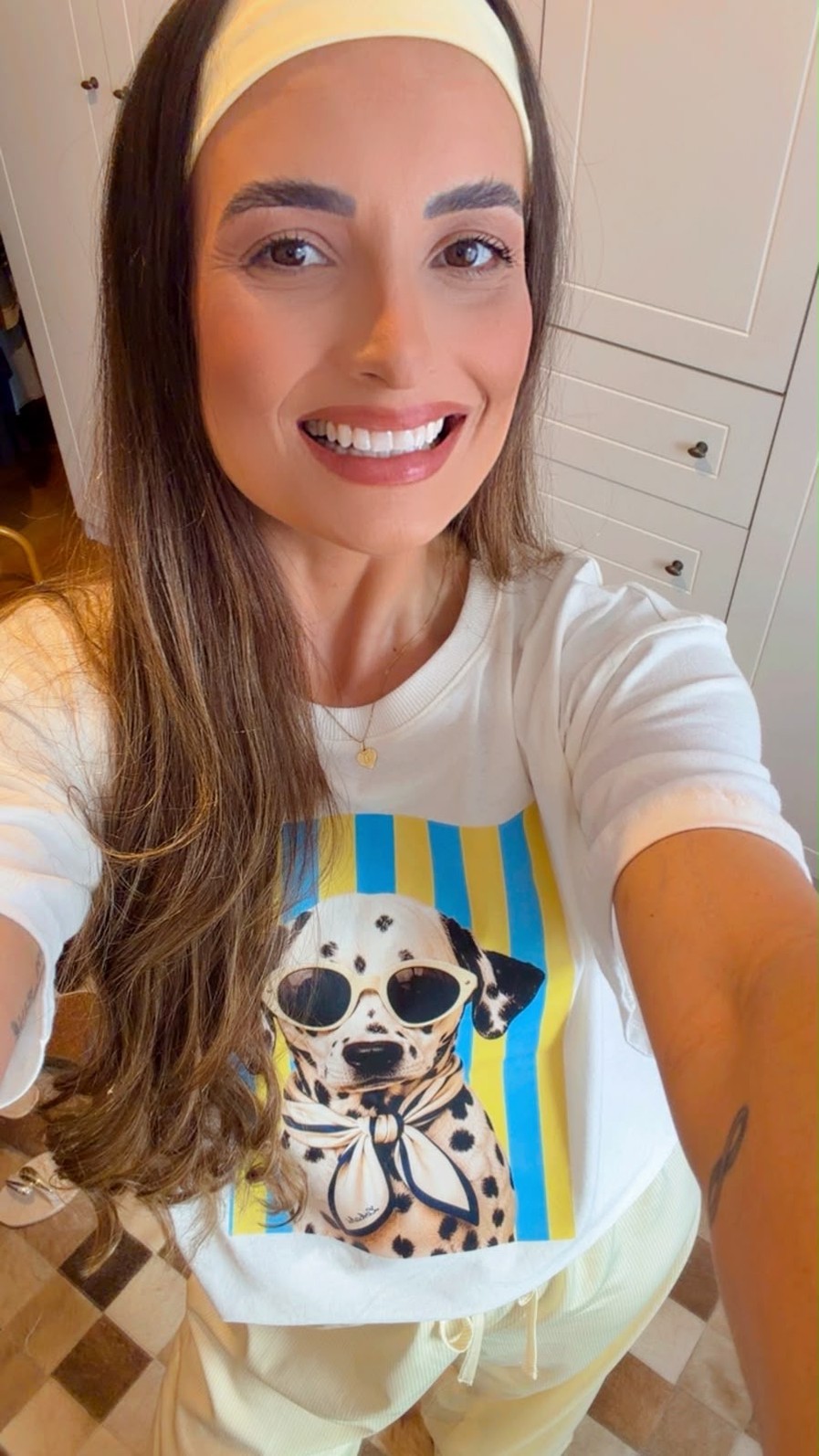 T-SHIRT OVERSIZED SUNNY DOTS - OFF WHITE T-SHIRT OVERSIZED SUNNY DOTS - OFF WHITE