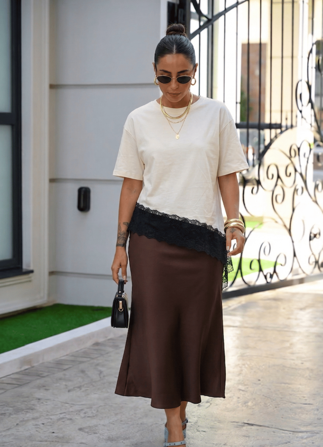 SAIA MIDI - MARROM SAIA MIDI - MARROM