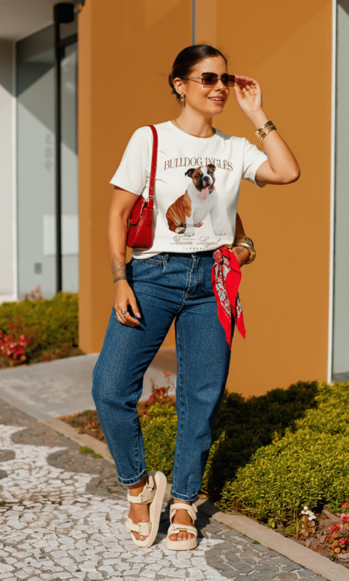 T-SHIRT BULLDOG INGLÊS - OFF WHITE T-SHIRT BULLDOG INGLÊS - OFF WHITE