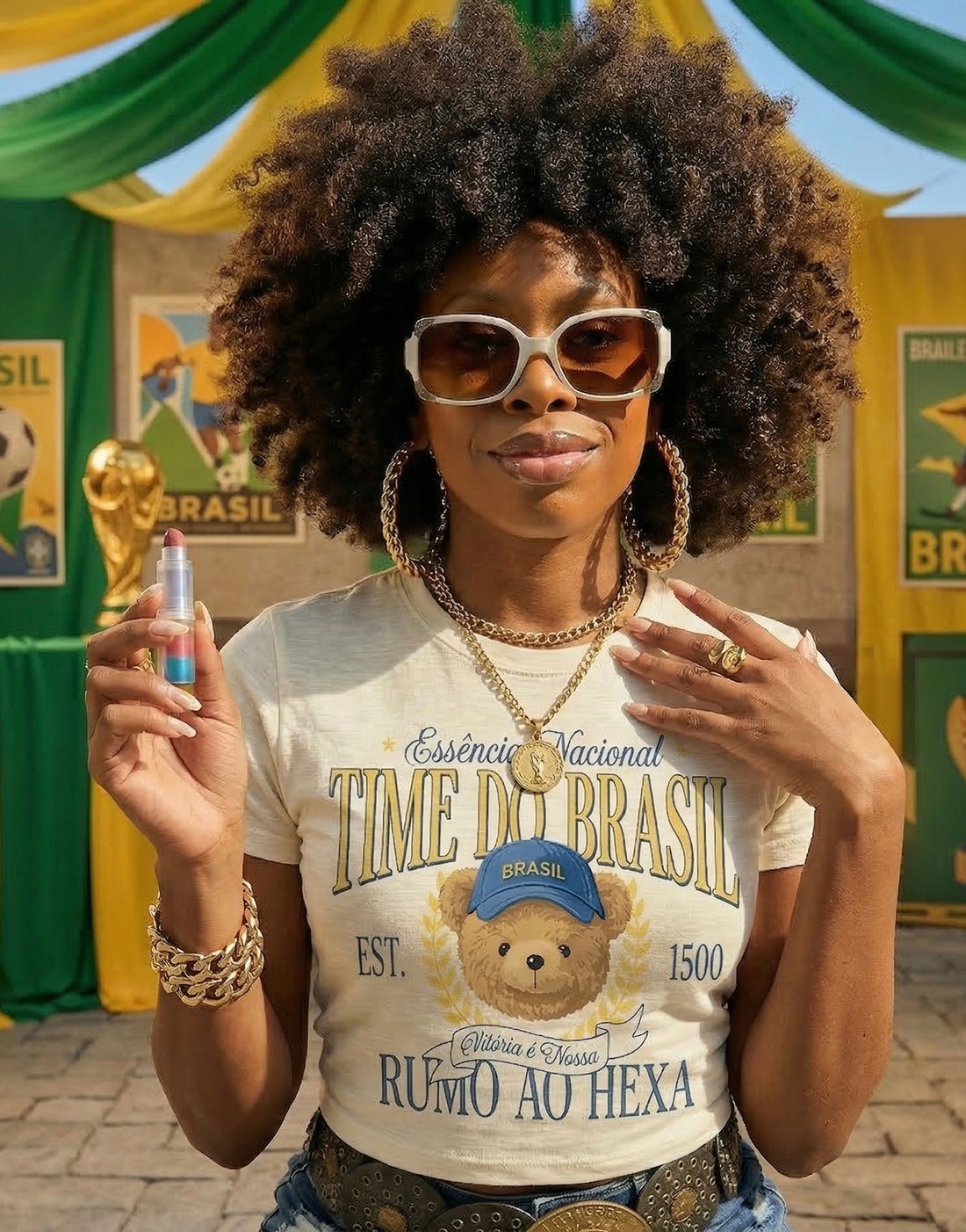 T-SHIRT OVERSIZED TIME DO BRASIL - OFF  WHITE