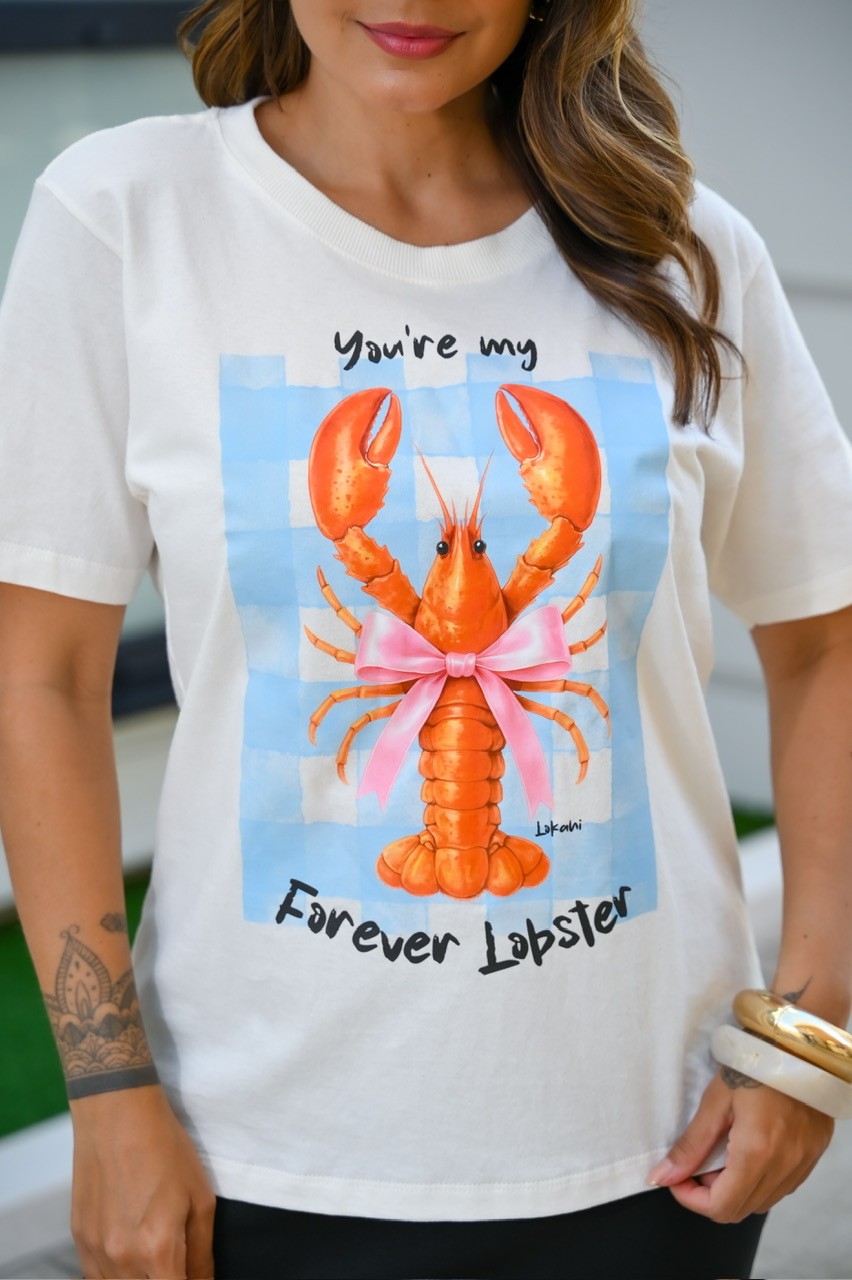 T-SHIRT FOREVER LOBSTER - OFF WHITE T-SHIRT FOREVER LOBSTER - OFF WHITE