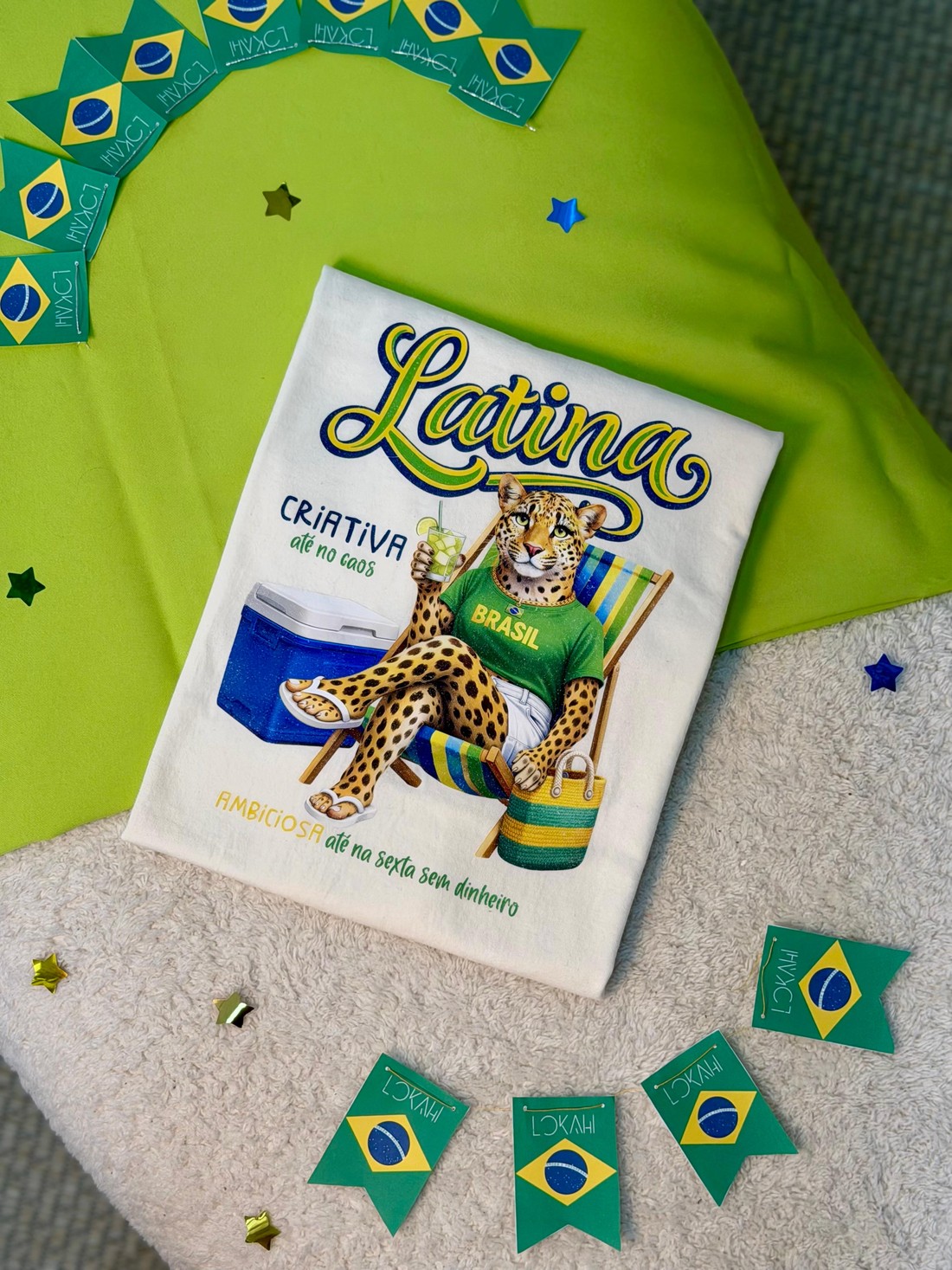 T-SHIRT OVERSIZED LATINA -  OFF-WHITE