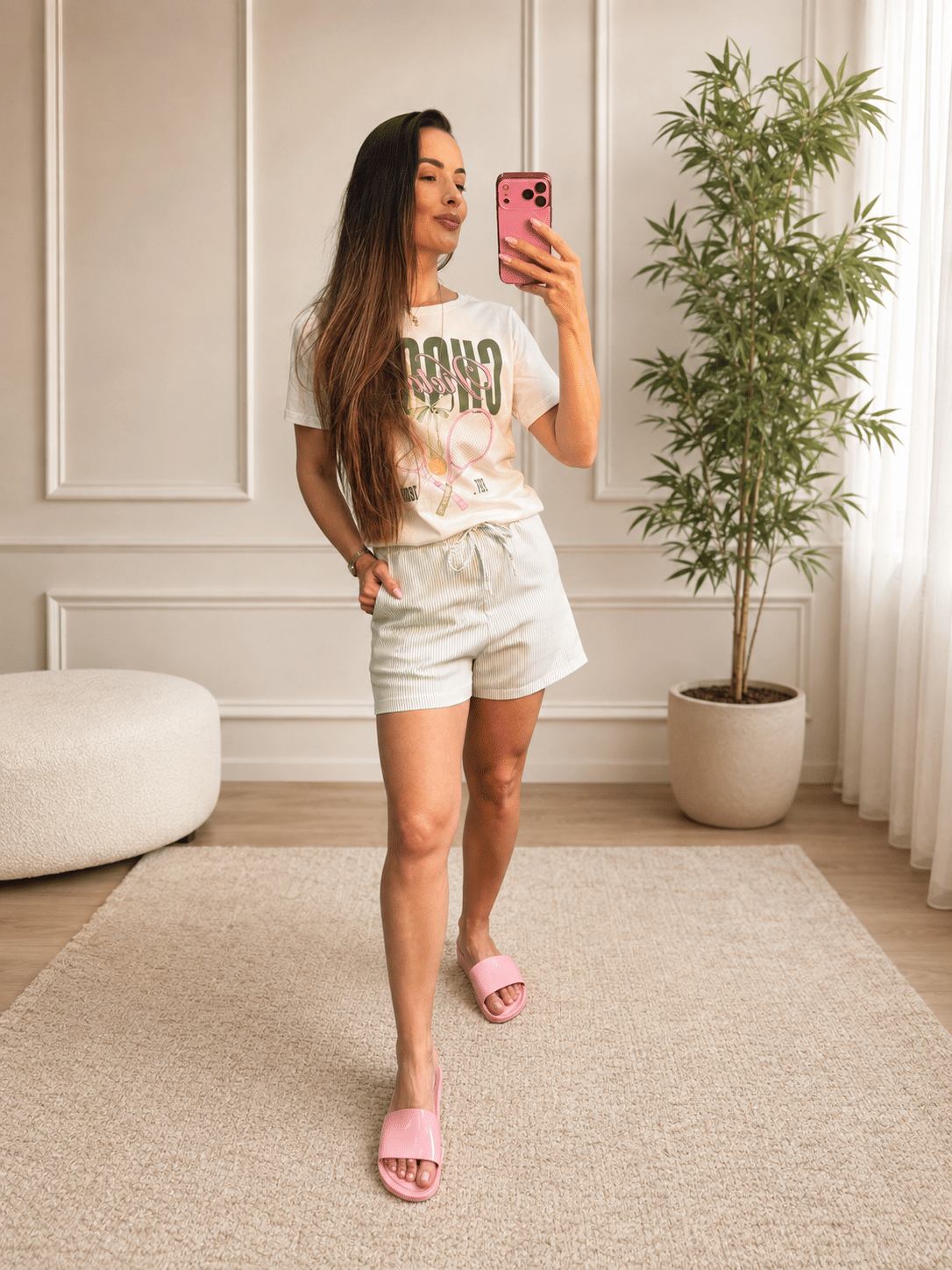 SHORT STRIPE - VERDE