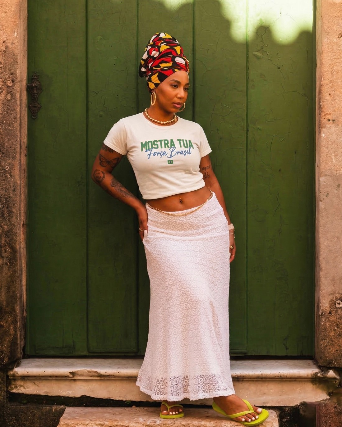 T-SHIRT FORÇA BRASIL - OFF WHITE