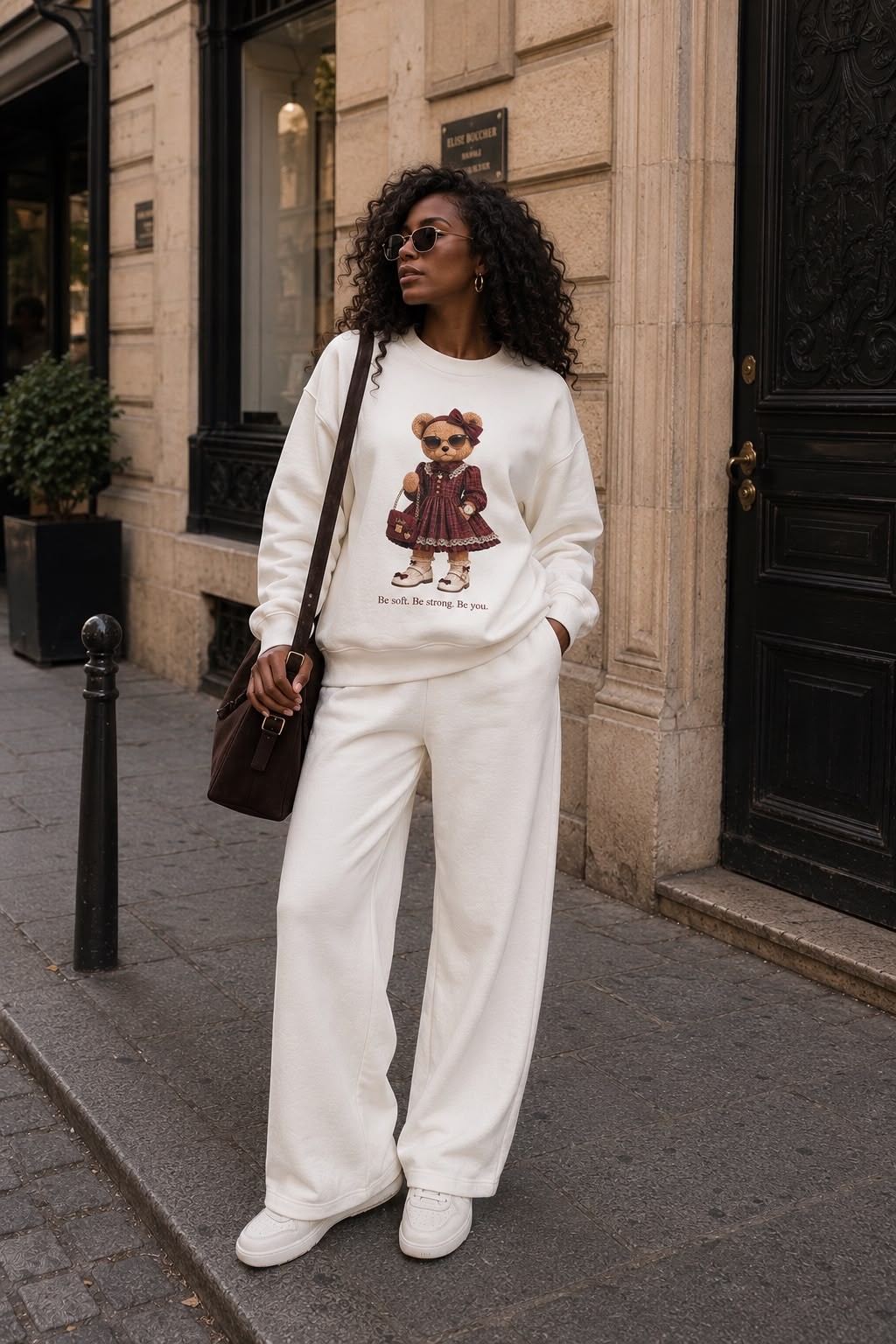 CONJUNTO MOLETOM BE STRONG - OFF WHITE CONJUNTO MOLETOM BE STRONG - OFF WHITE